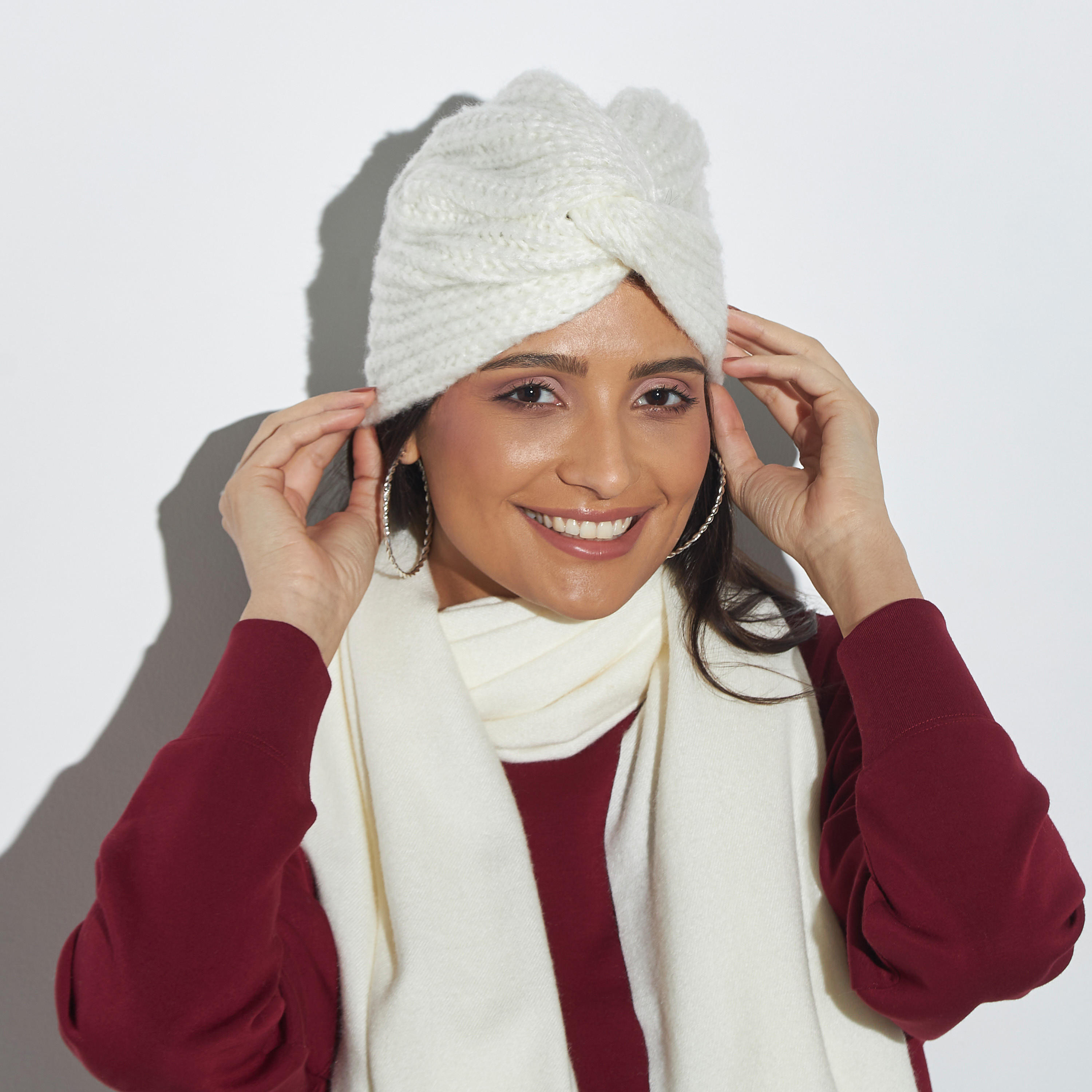 بيني توربان بارزة الملمس-women-clothingaccessories-capsandhats-image-2