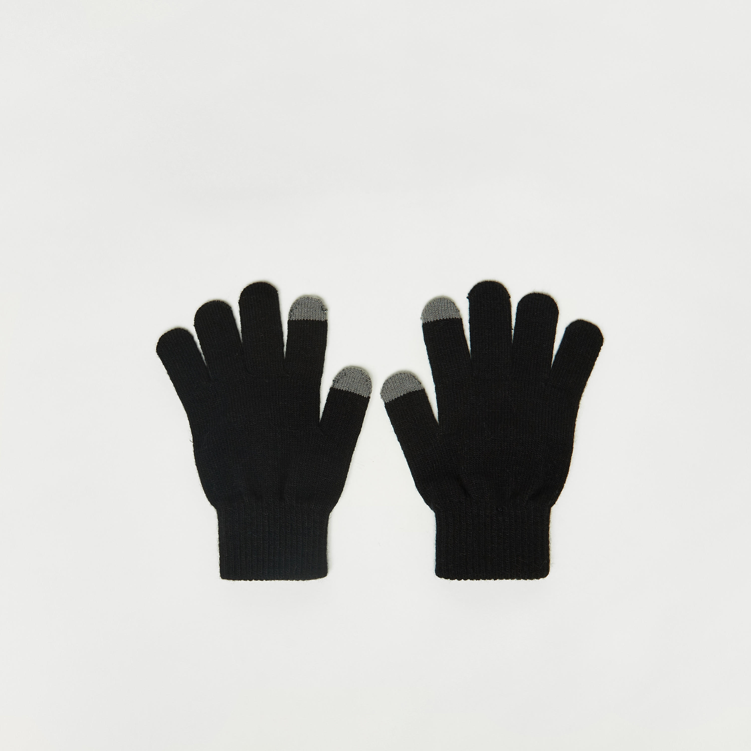 قفازات تاتش سكرين مضلّعة-women-clothingaccessories-gloves-image-1
