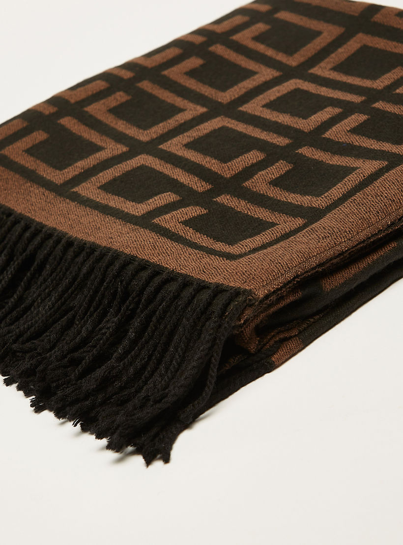All-Over Monogram Print Scarf with Fringes-women-clothingaccessories-scarves-image-5