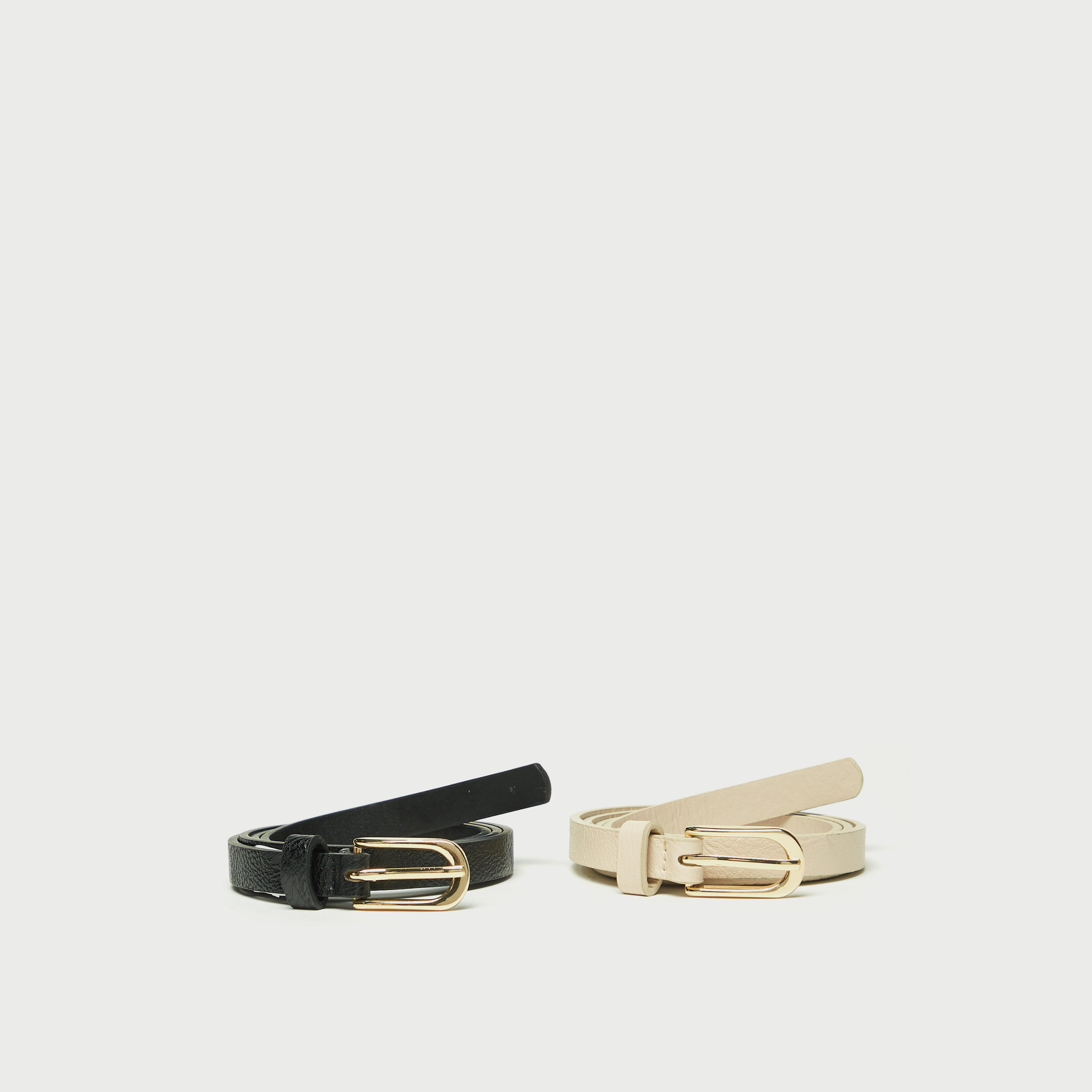 حزام سادة بإبزيم إغلاق بدبوس - طقم من 2 قطع-women-clothingaccessories-belts-image-2