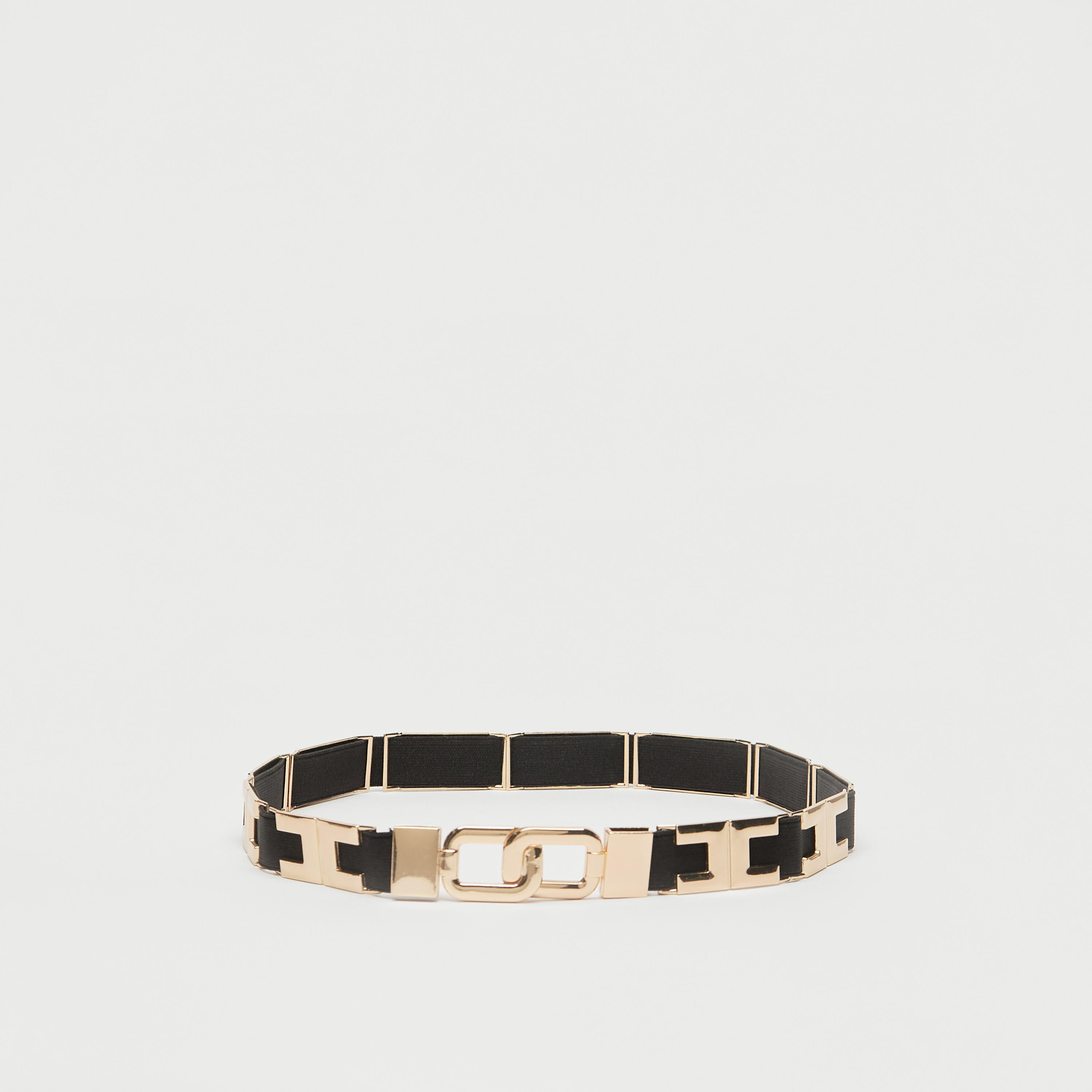 Metal Accented Stretchable Belt with Clasp Closure-women-clothingaccessories-belts-image-1