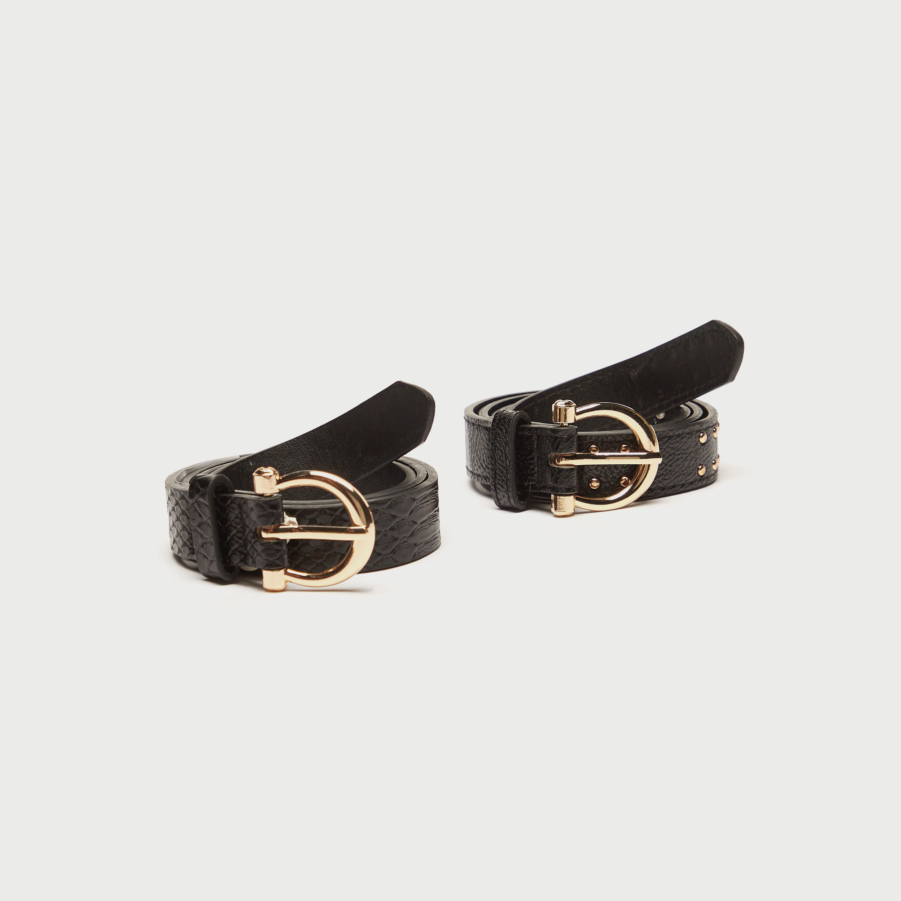 حزام بارز الملمس بإبزيم إغلاق بدبوس - طقم من قطعتين-women-clothingaccessories-belts-image-5