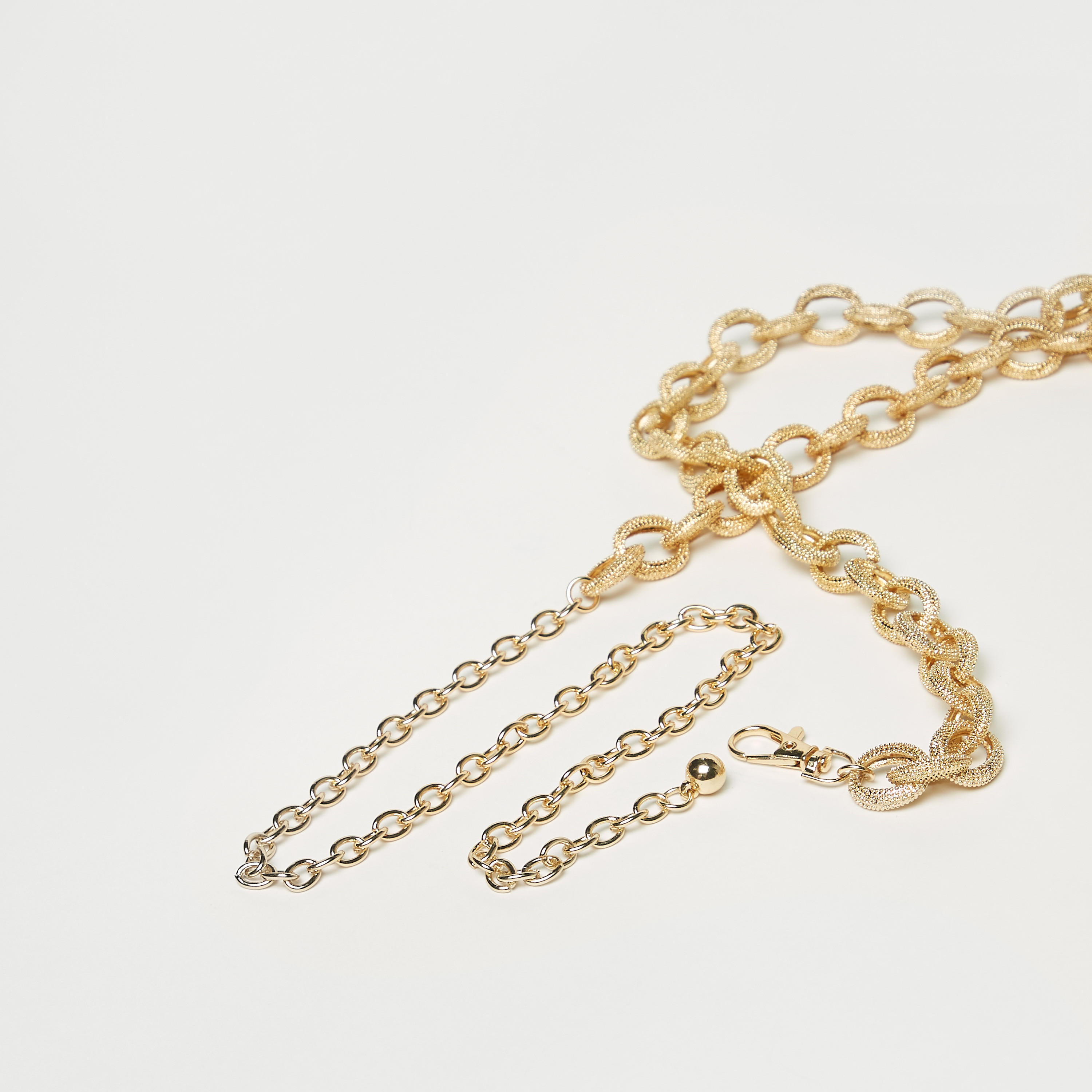 Metallic Chainlink Belt with Lobster Clasp Closure-women-clothingaccessories-belts-image-3