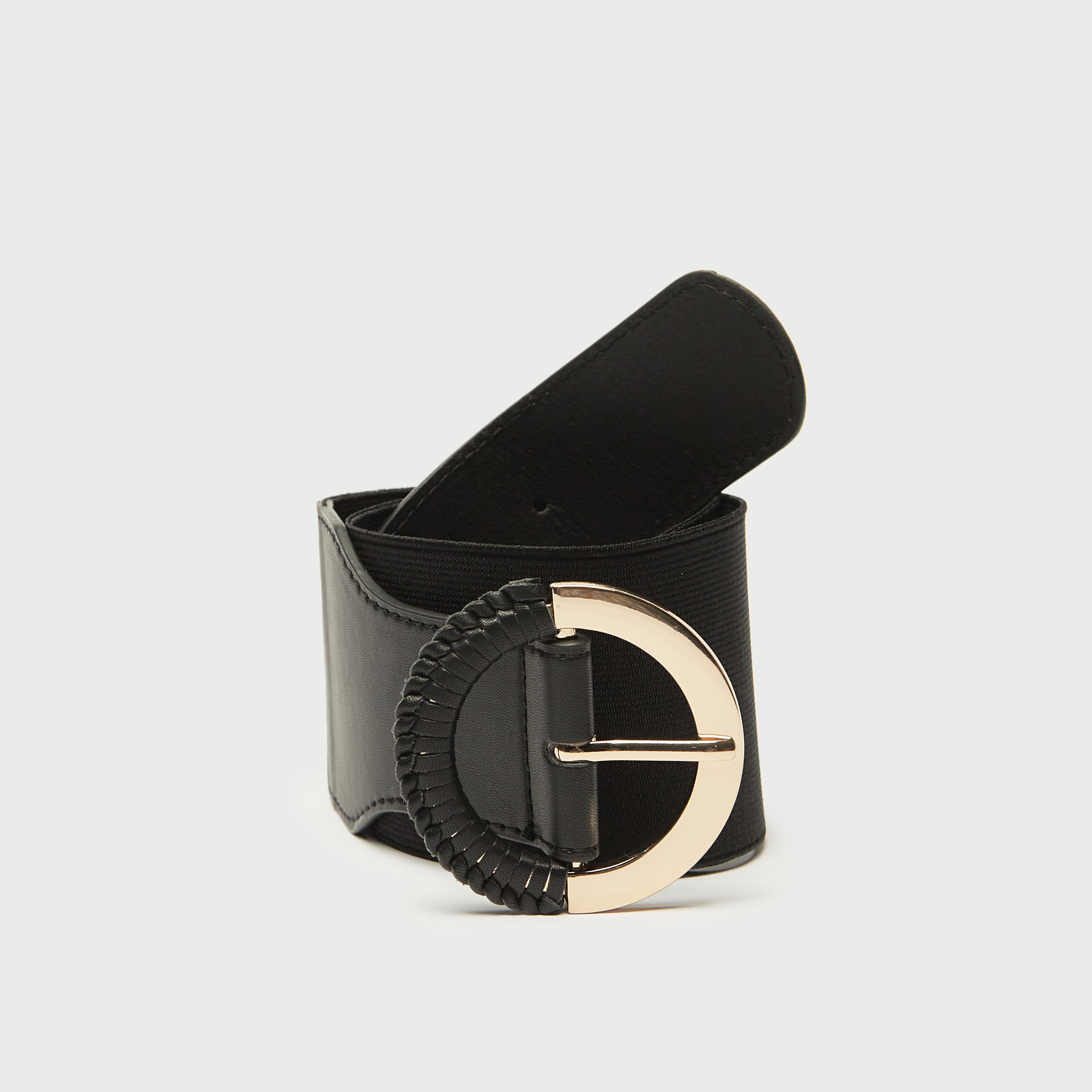 Plain Stretchable Belt with Oversized Circular Pin Buckle Closure-women-clothingaccessories-belts-image-5