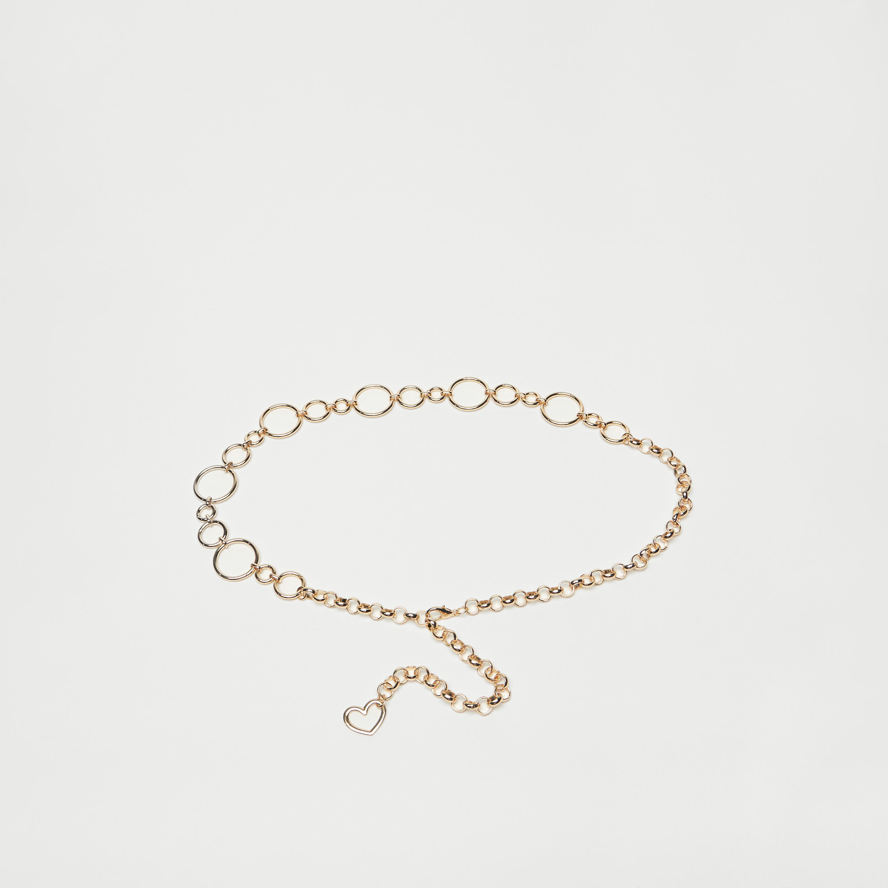 Metallic Circular Chainlink Belt with Lobster Clasp Closure-women-clothingaccessories-belts-image-1