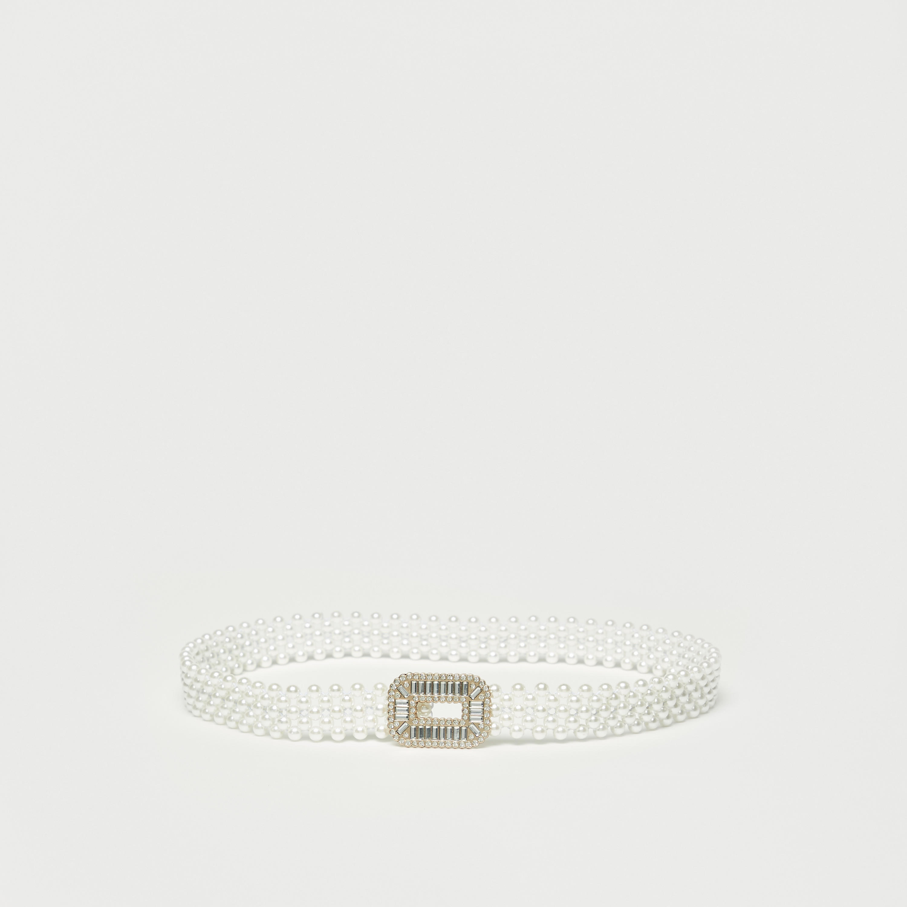 Pearl Embellished Stretchable Belt with Buckle Closure-women-clothingaccessories-belts-image-1