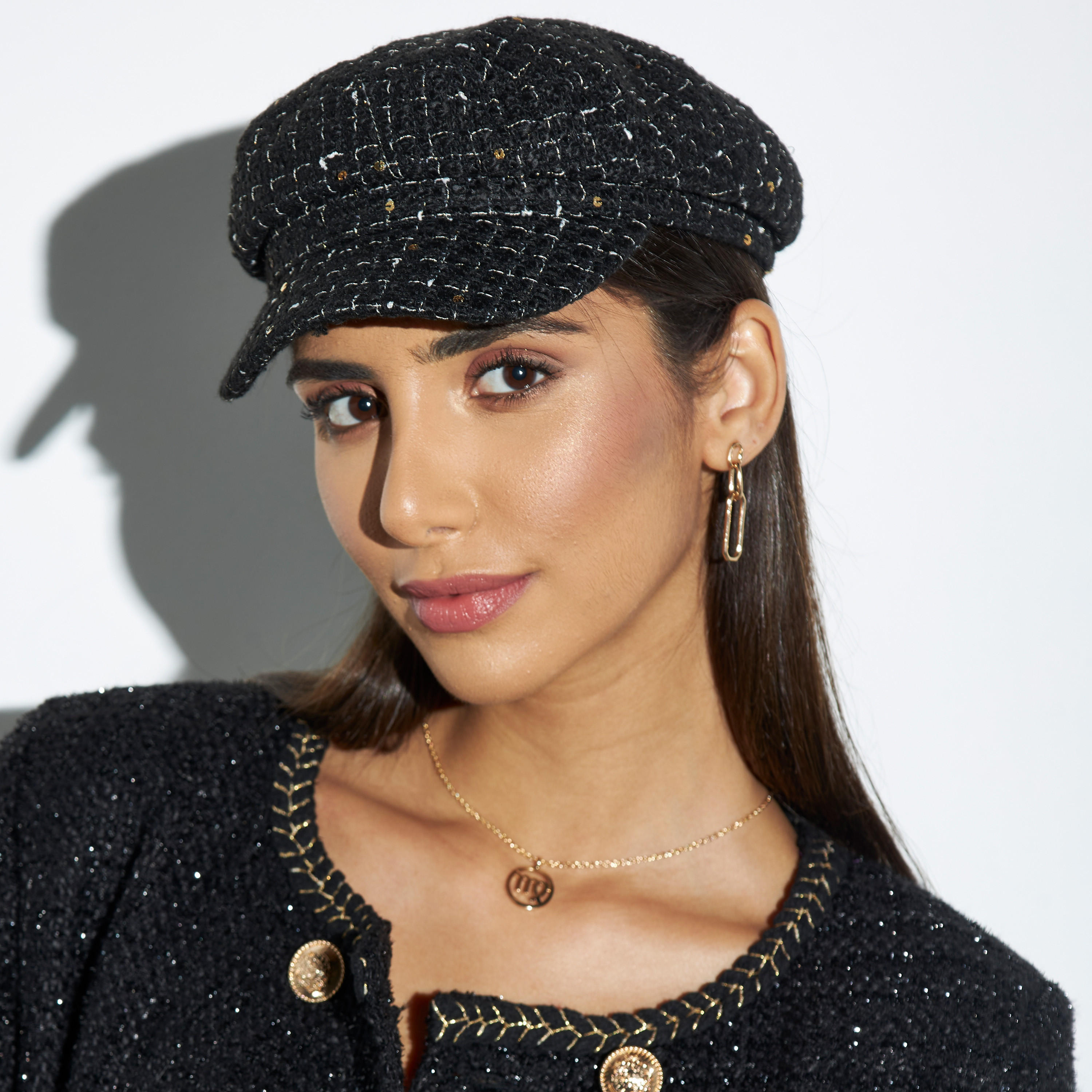 قبعة بحار مزينة بالترتر-women-clothingaccessories-capsandhats-image-4