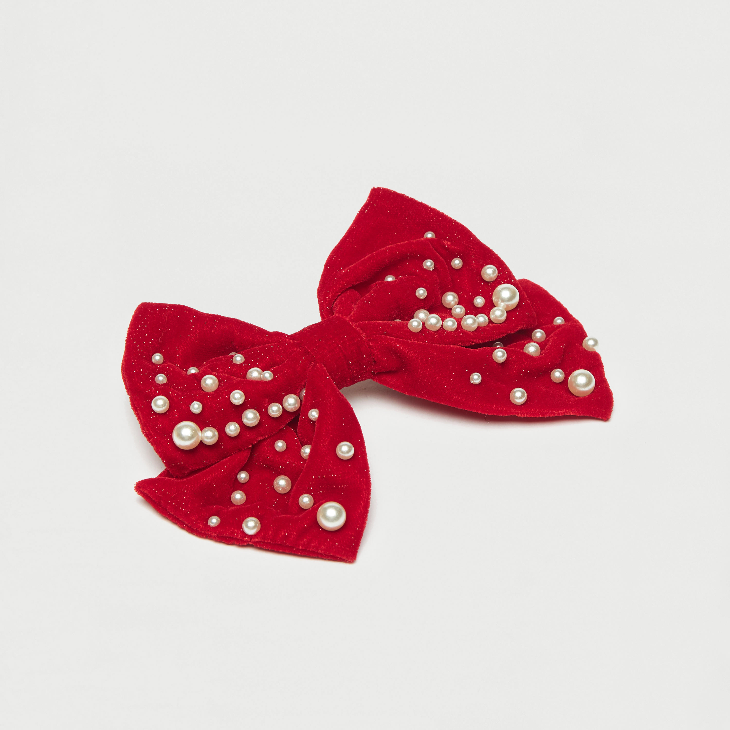 مشبك شعر على شكل فيونكة بتزيينات لؤلؤ-women-hairaccessories-image-3