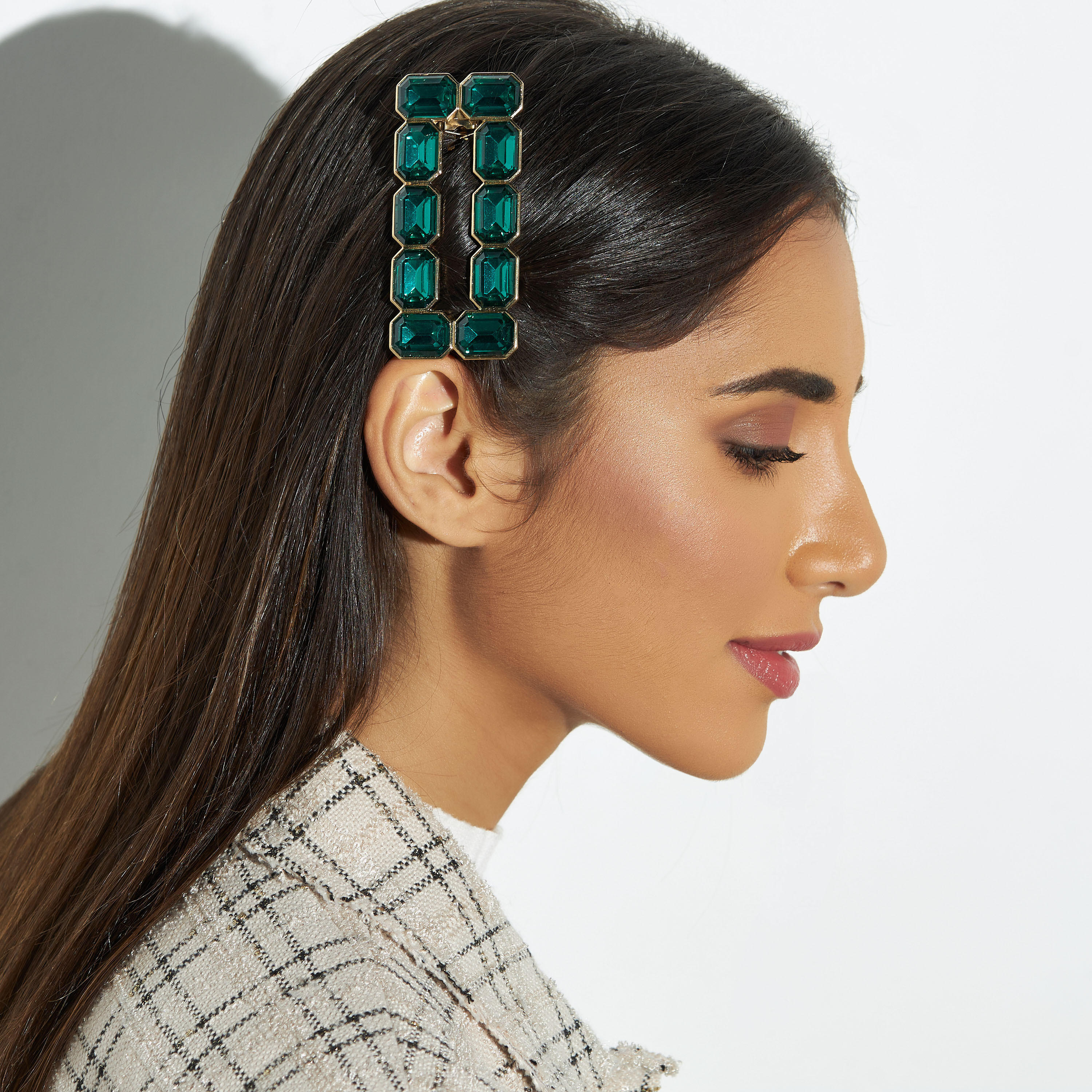 مشبك باريت شعر مزين بالأحجار-women-hairaccessories-image-3