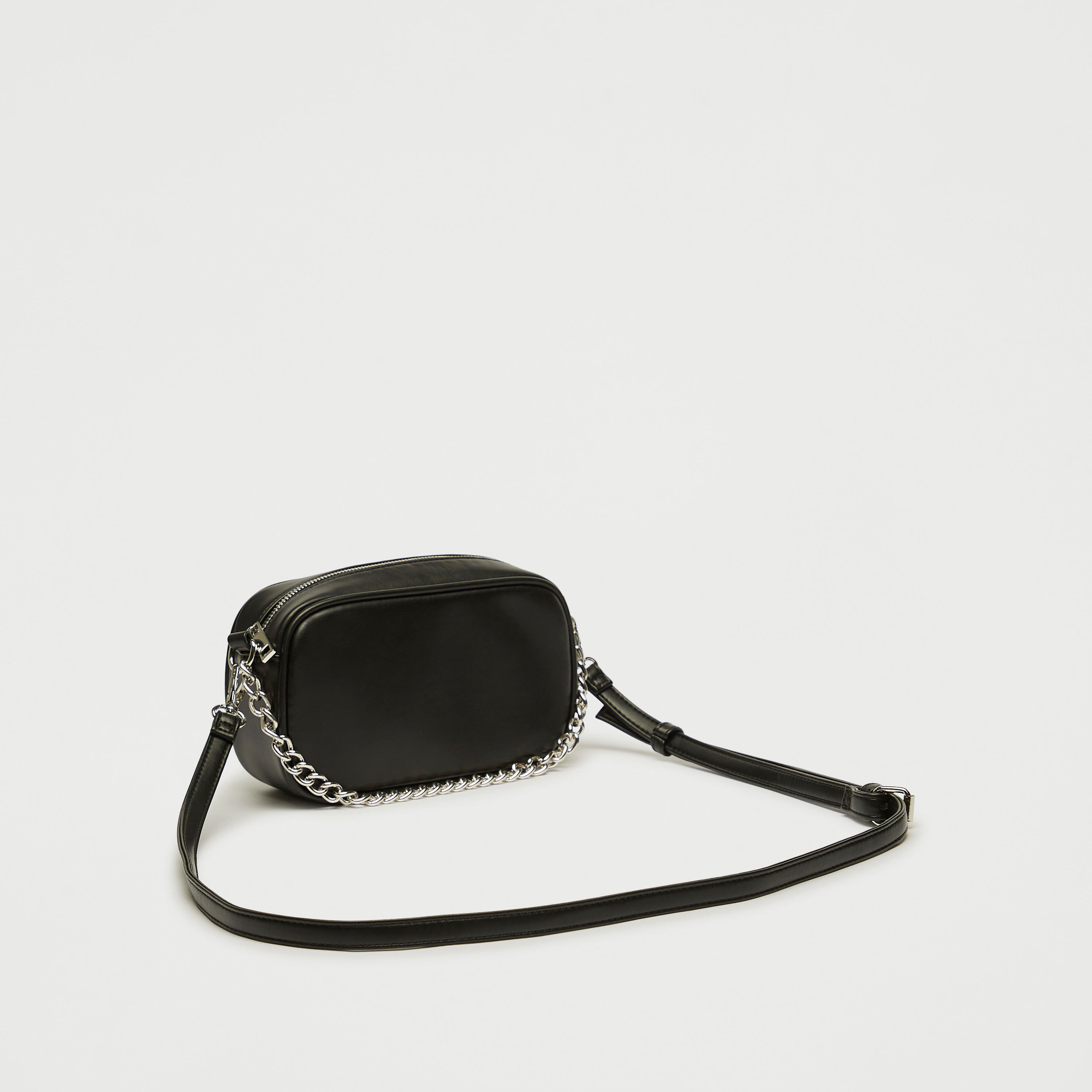 شنطة كروس بودي سادة بسحّاب إغلاق وزينة سلسلة-women-bagsandwallets-handbags-image-5