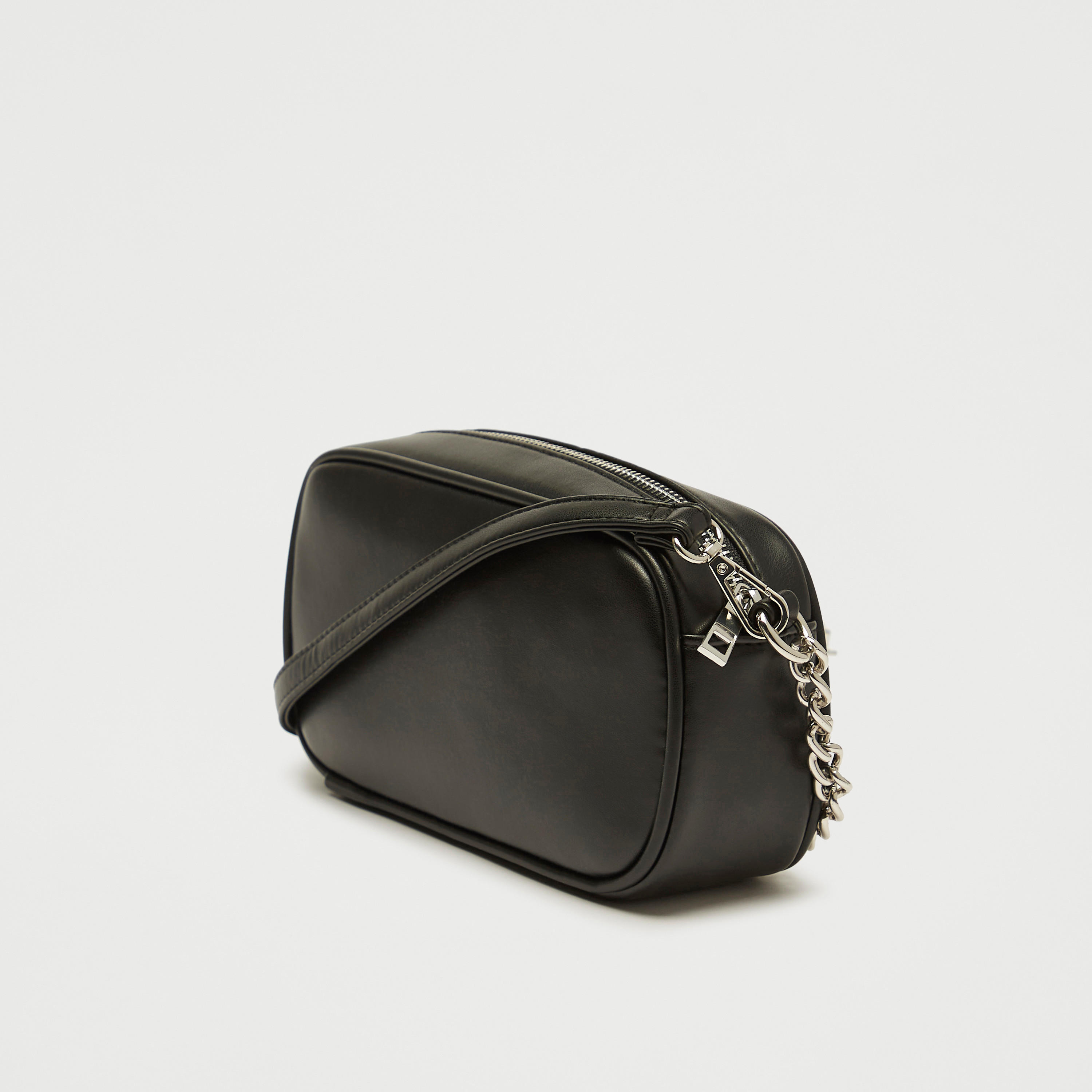 شنطة كروس بودي سادة بسحّاب إغلاق وزينة سلسلة-women-bagsandwallets-handbags-image-2