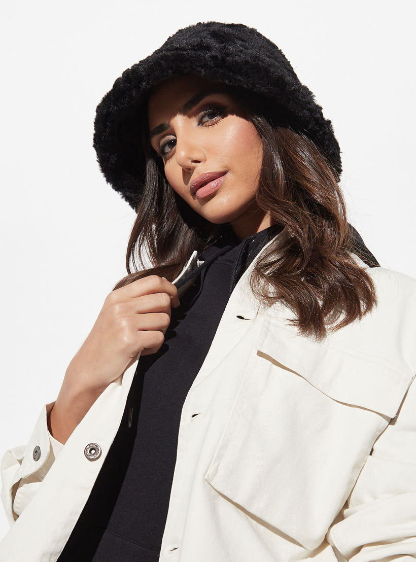 قبعة دلو بارزة الملمس-women-clothingaccessories-capsandhats-image-3