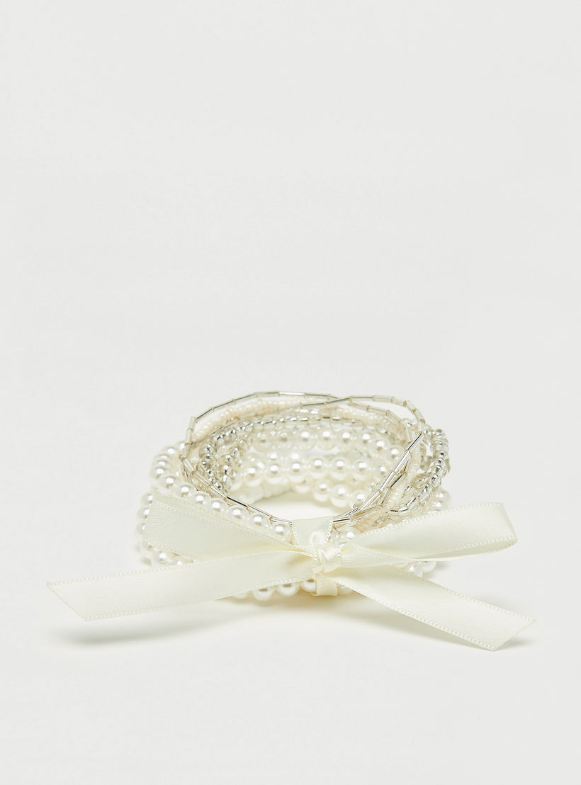 أساور متنوعة مرصعة بالخرز - طقم 12 قطع-women-watchesandjewellery-jewellery-banglesandbracelets-image-4