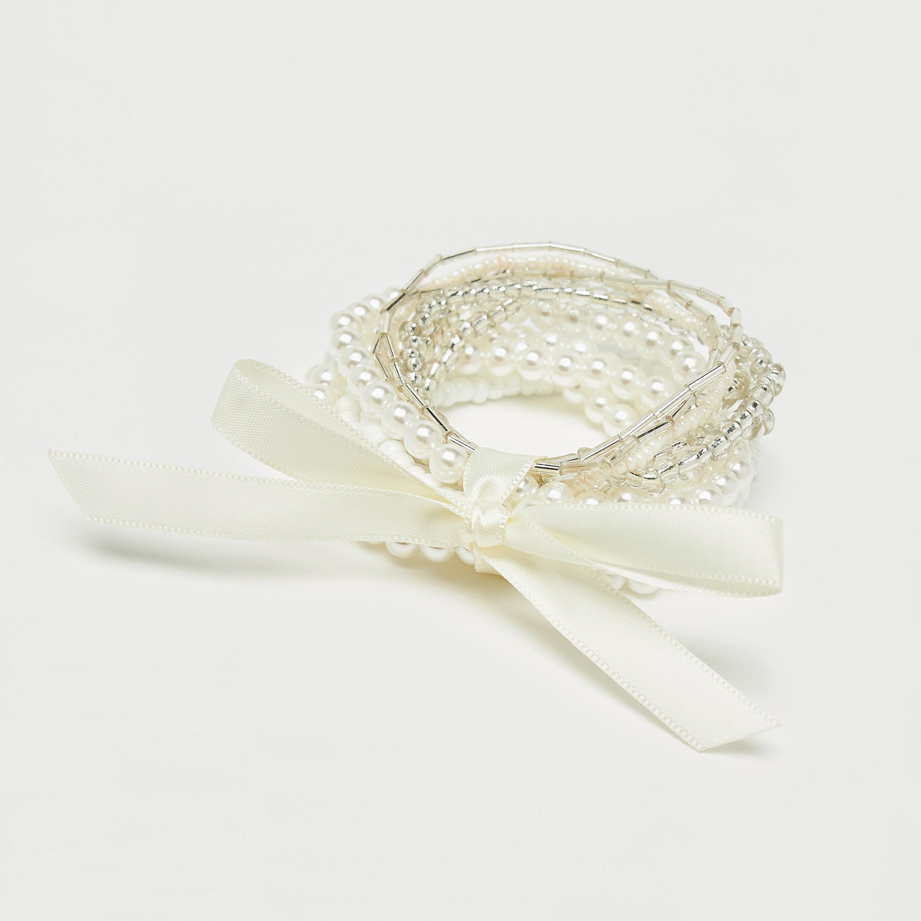 أساور متنوعة مرصعة بالخرز - طقم 12 قطع-women-watchesandjewellery-jewellery-banglesandbracelets-image-2