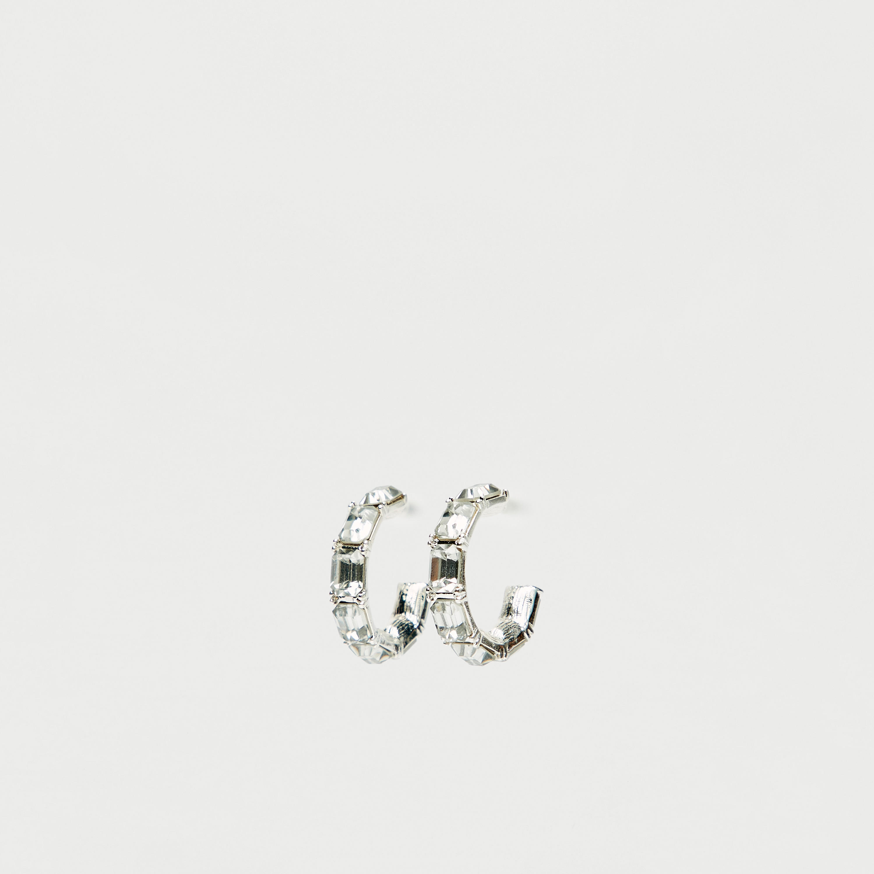 Embellished Hoop Earrings with Pushback Closure-women-watchesandjewellery-jewellery-earrings-image-1