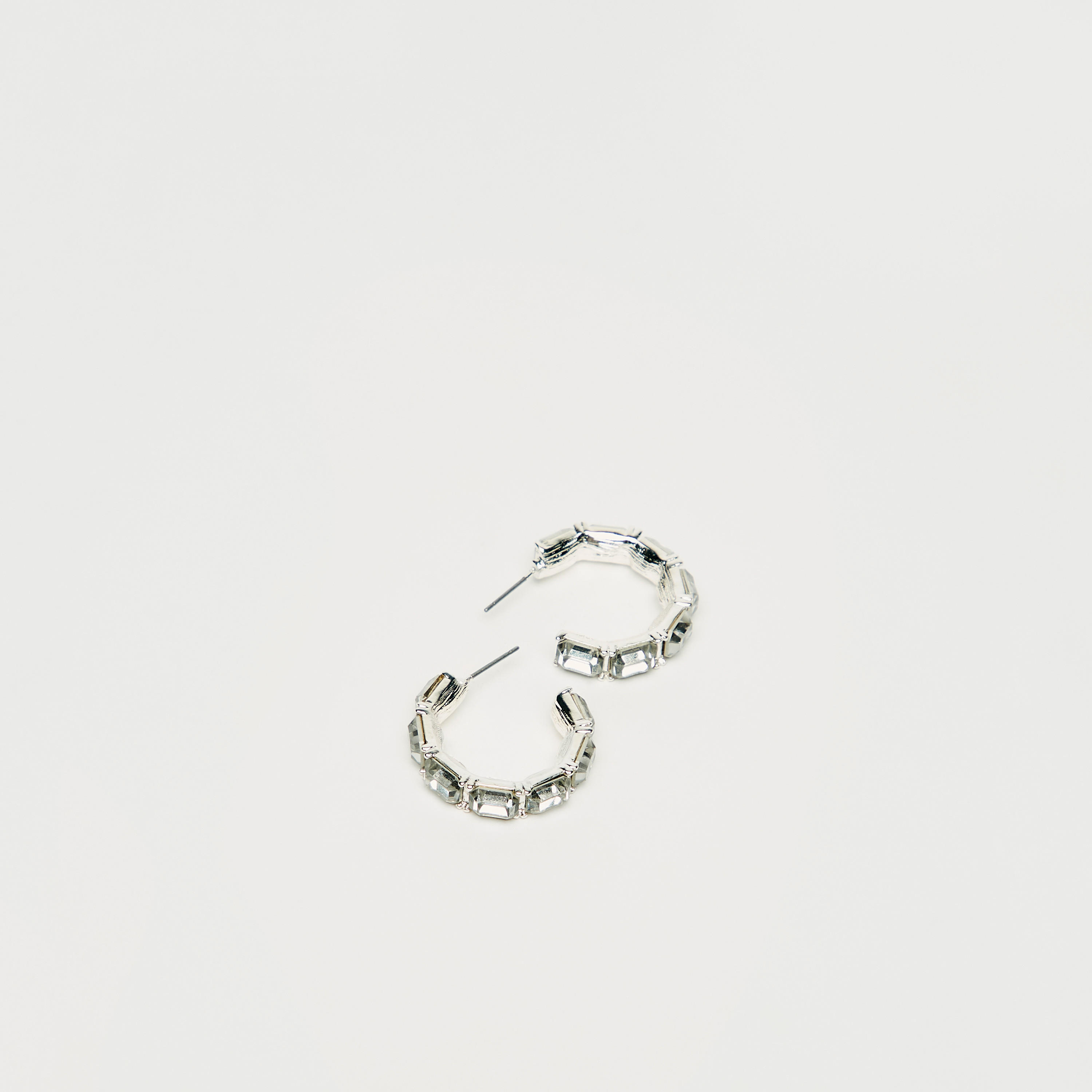 Embellished Hoop Earrings with Pushback Closure-women-watchesandjewellery-jewellery-earrings-image-3