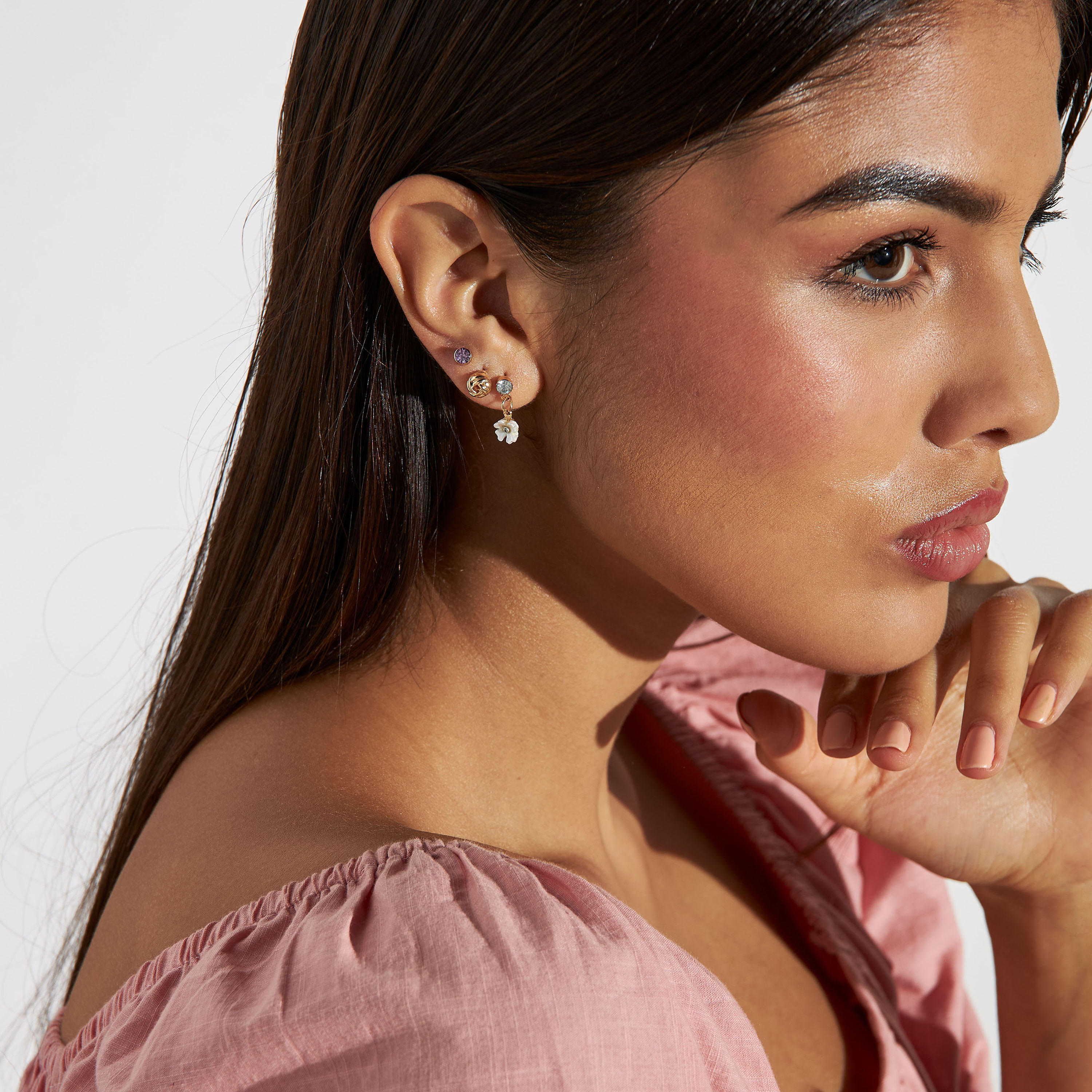 Set of 16 - Assorted Stud Earrings with Pushback Closure-women-watchesandjewellery-jewellery-earrings-image-2