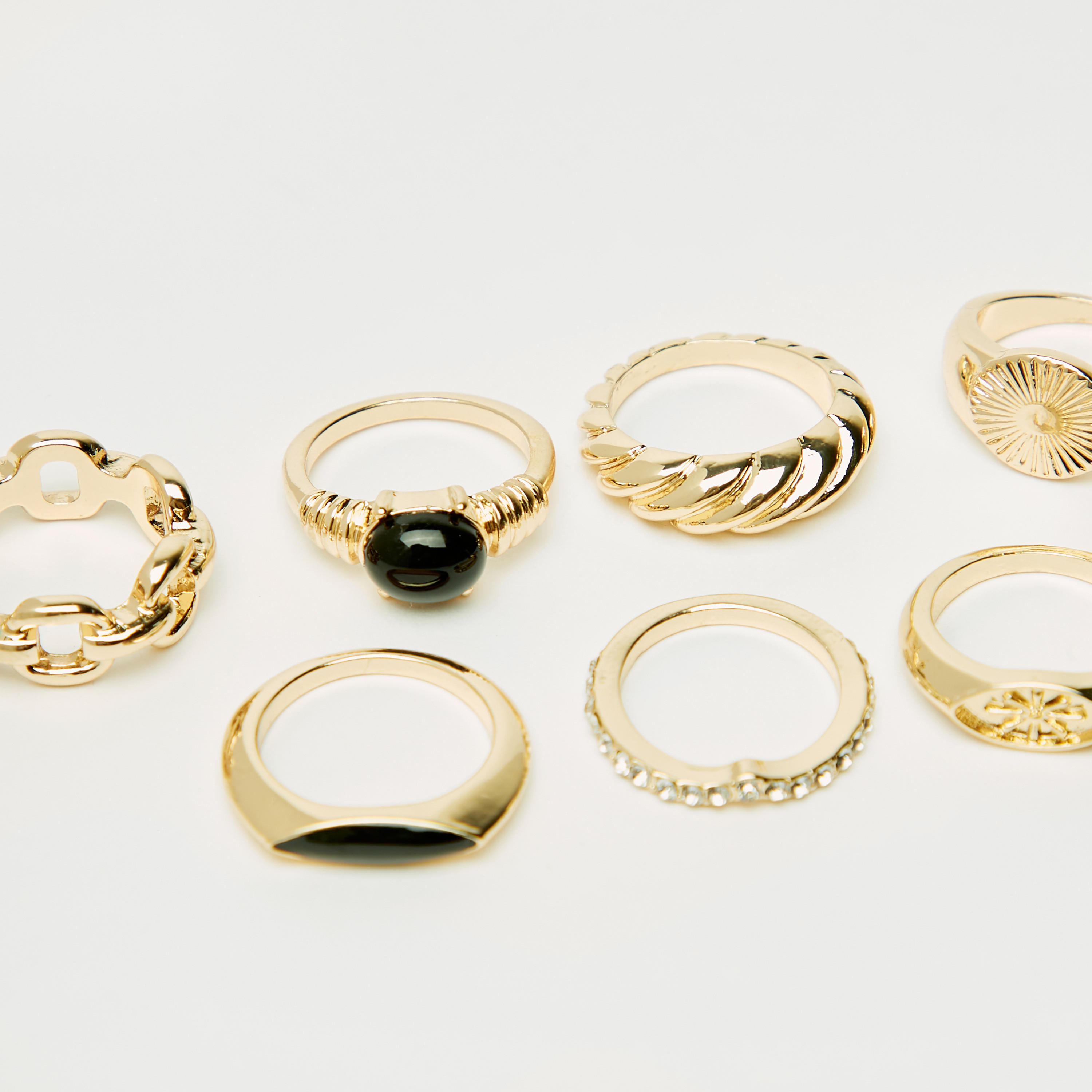 Set of 7 - Assorted Embellished Ring-women-watchesandjewellery-jewellery-rings-image-3