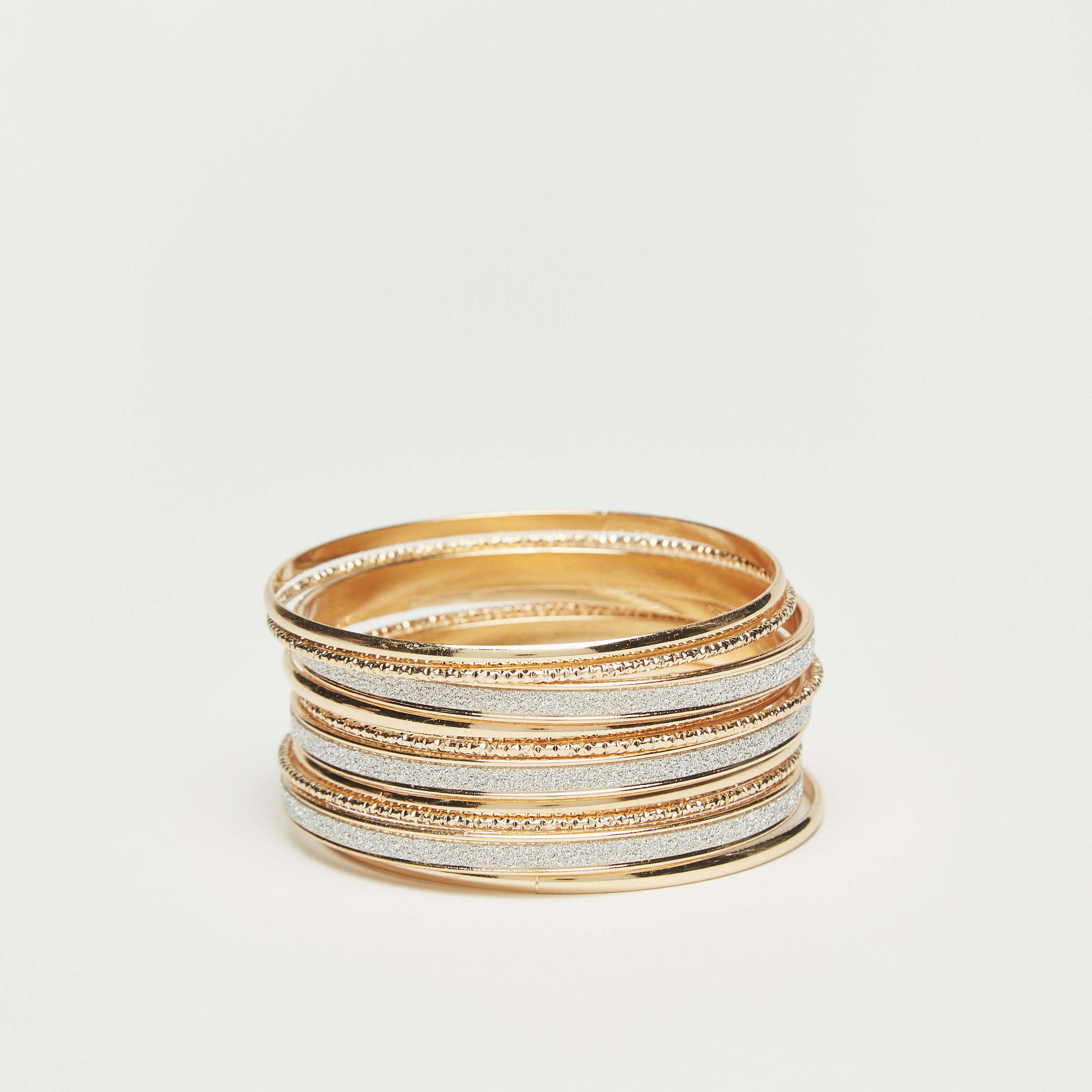 أساور متنوعة - طقم من 10 قطع-women-watchesandjewellery-jewellery-banglesandbracelets-image-4