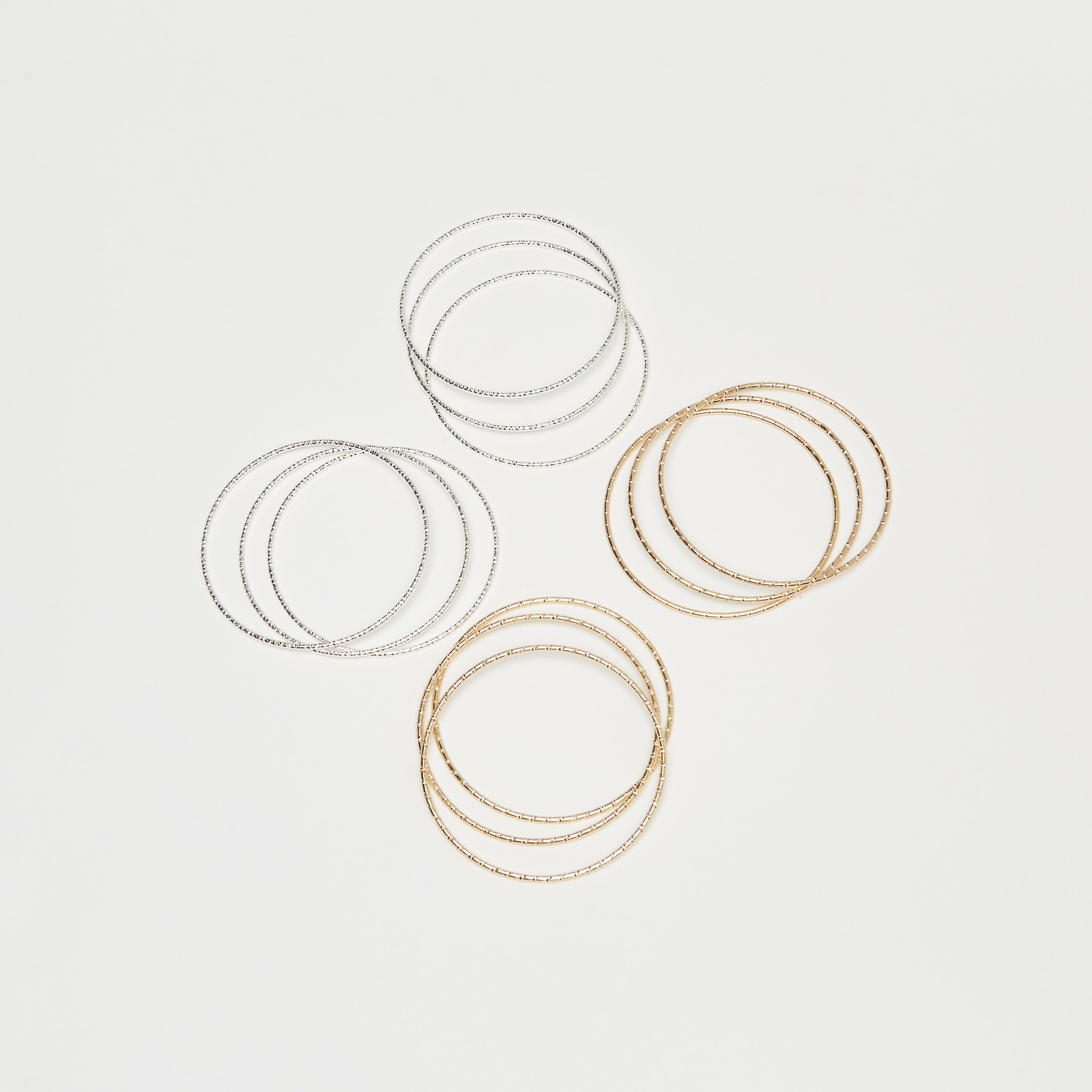 أساور متنوعة - طقم من 12 قطع-women-watchesandjewellery-jewellery-banglesandbracelets-image-1