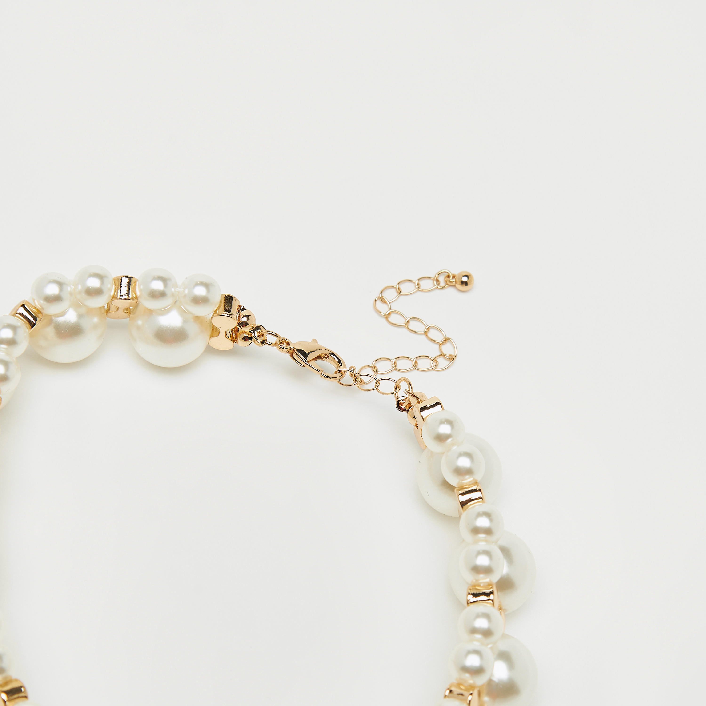 Beaded Choker Necklace with Lobster Clasp Closure-women-watchesandjewellery-jewellery-necklacesandpendants-image-3