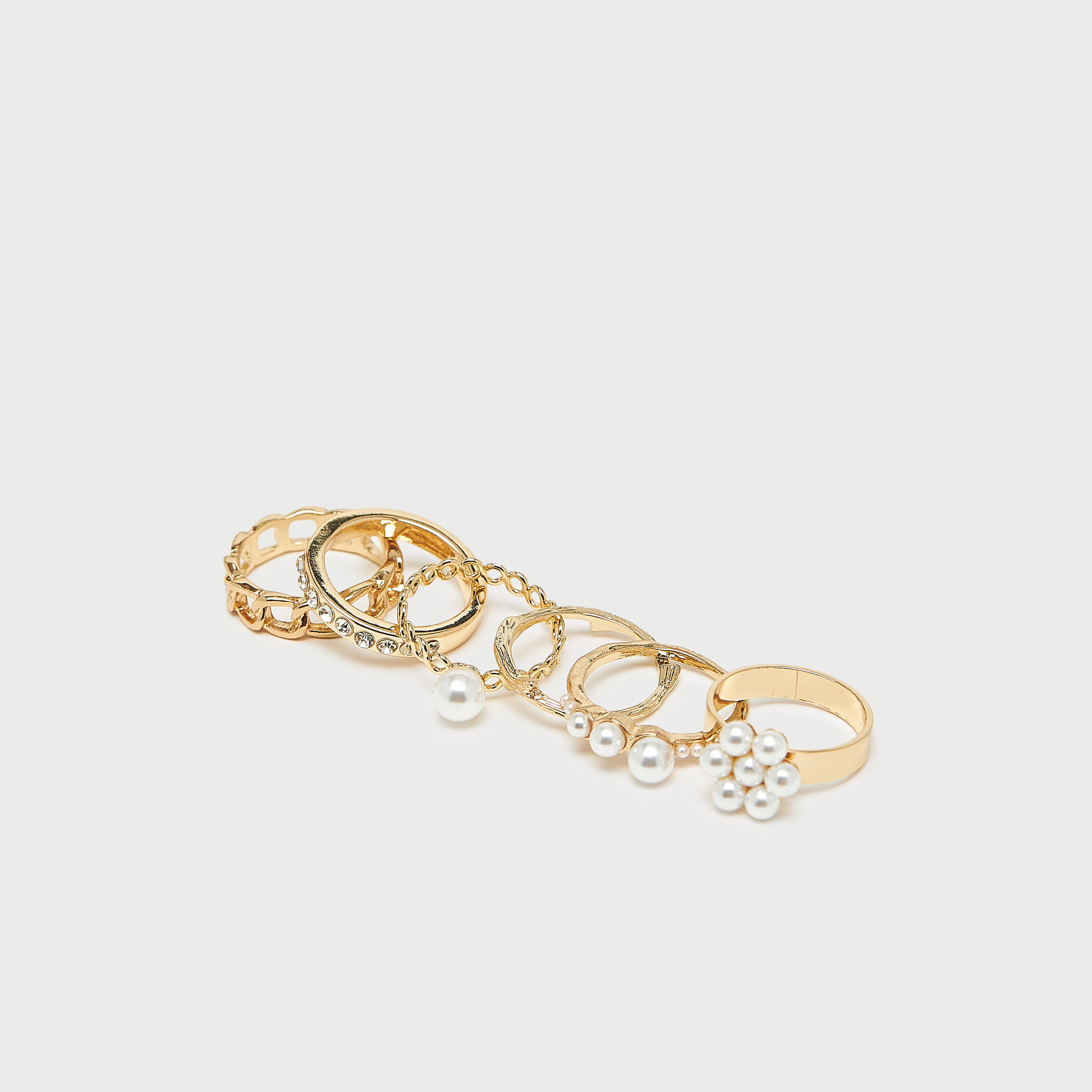 طقم خواتم - 6 قطعة متنوعة-women-watchesandjewellery-jewellery-rings-image-4