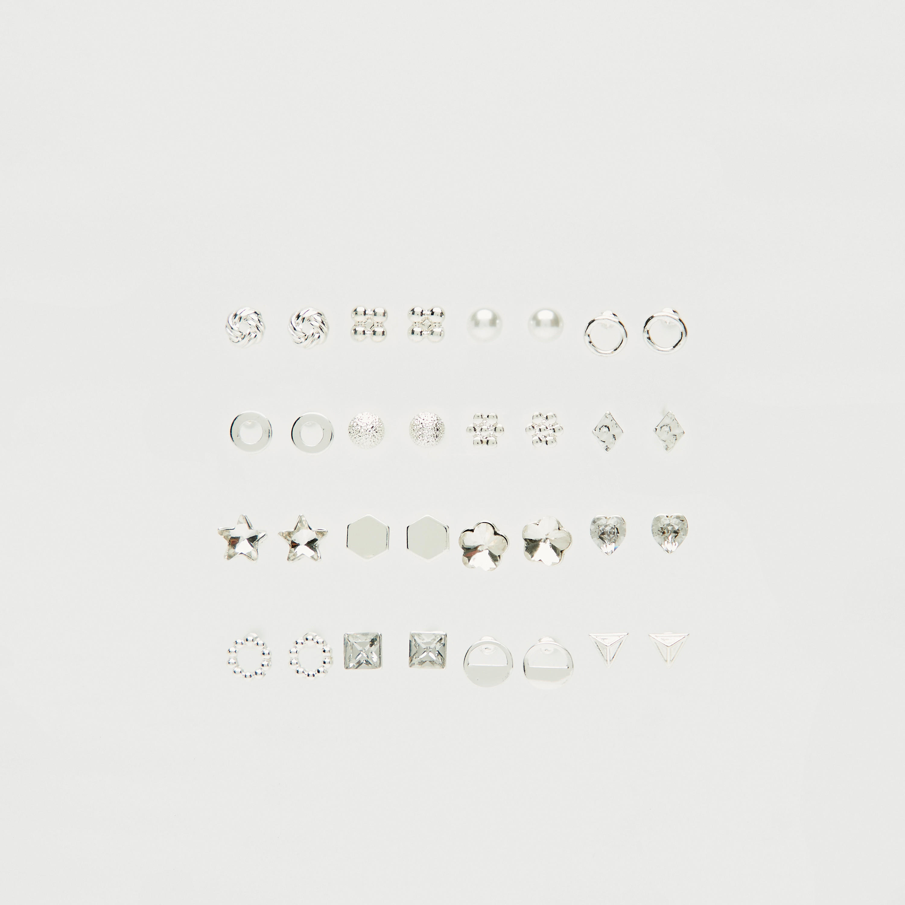 Set of 16 - Assorted Stud Earrings with Pushback Closure-women-watchesandjewellery-jewellery-earrings-image-1