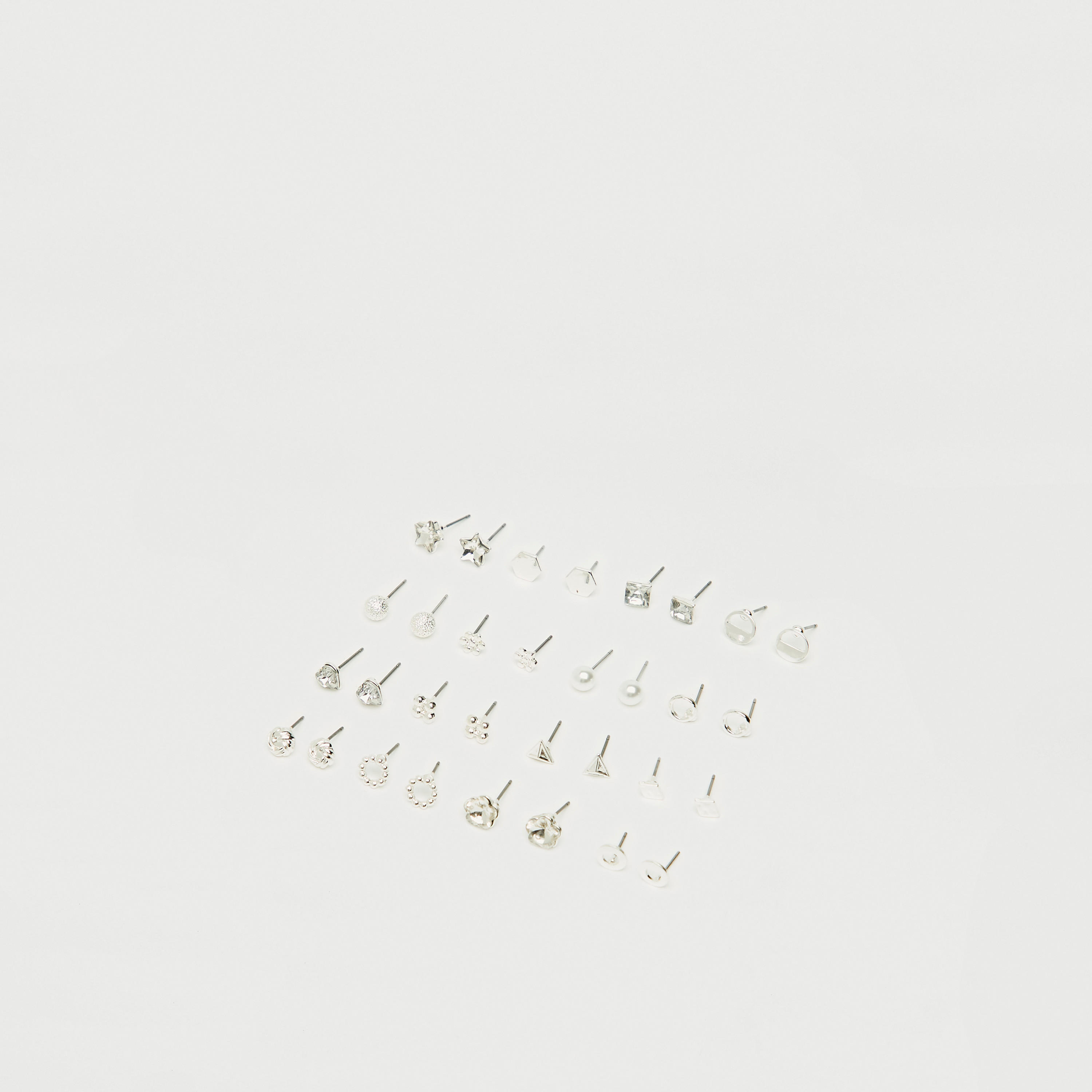 Set of 16 - Assorted Stud Earrings with Pushback Closure-women-watchesandjewellery-jewellery-earrings-image-3