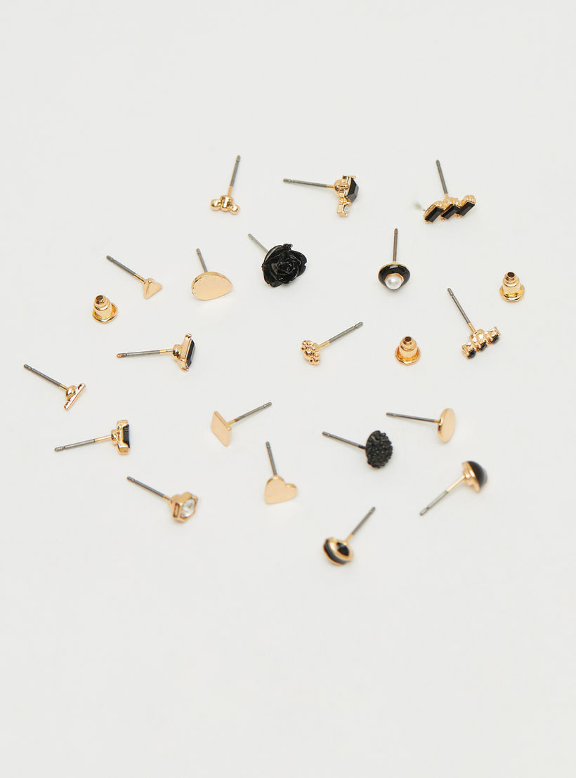 أقراط مرصّعة متنوعة - طقم من 20 أزواج-women-watchesandjewellery-jewellery-earrings-image-1