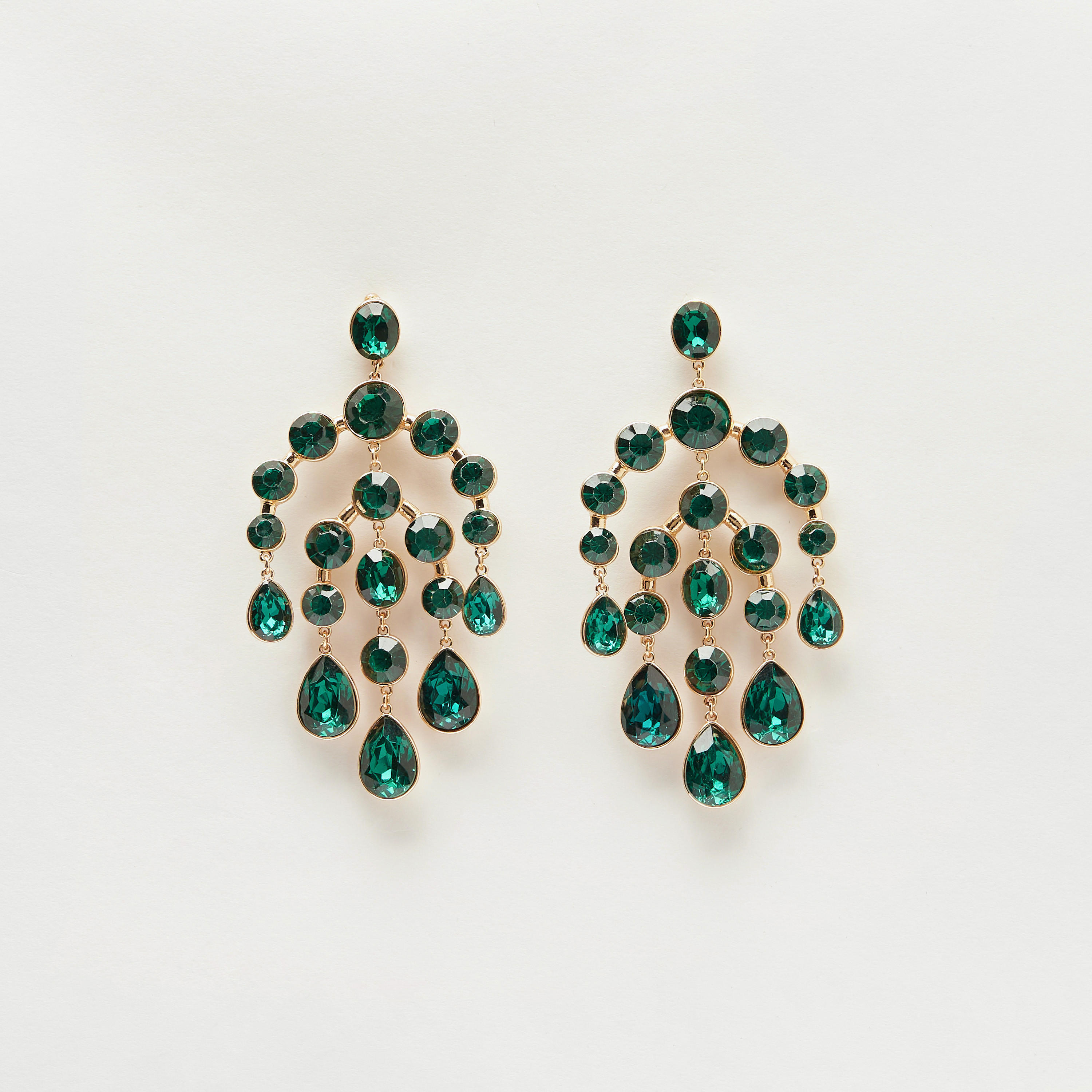 أقراط متدليّة مرصعة بالحجر بمكبس إغلاق خلفي-women-watchesandjewellery-jewellery-earrings-image-3