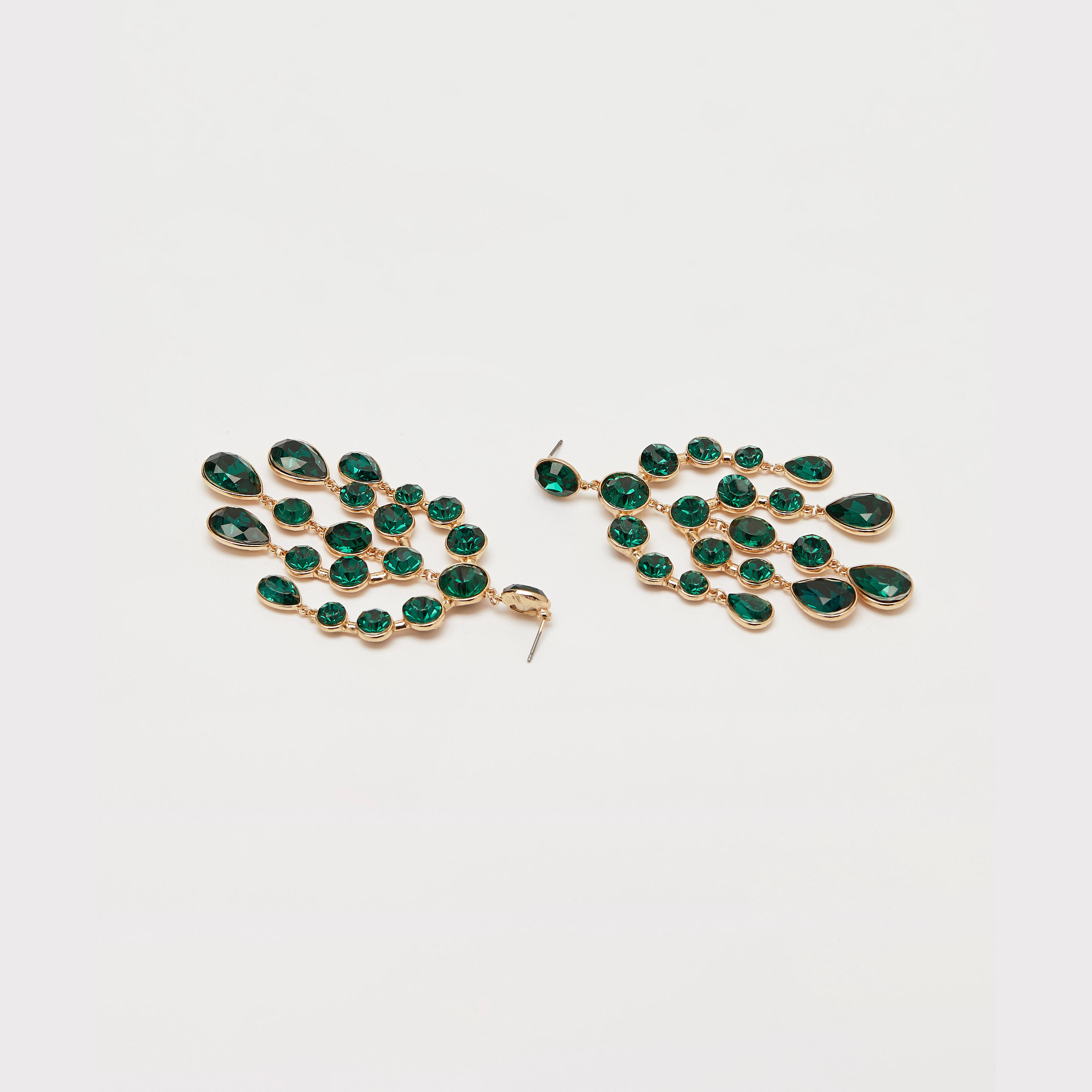 أقراط متدليّة مرصعة بالحجر بمكبس إغلاق خلفي-women-watchesandjewellery-jewellery-earrings-image-1