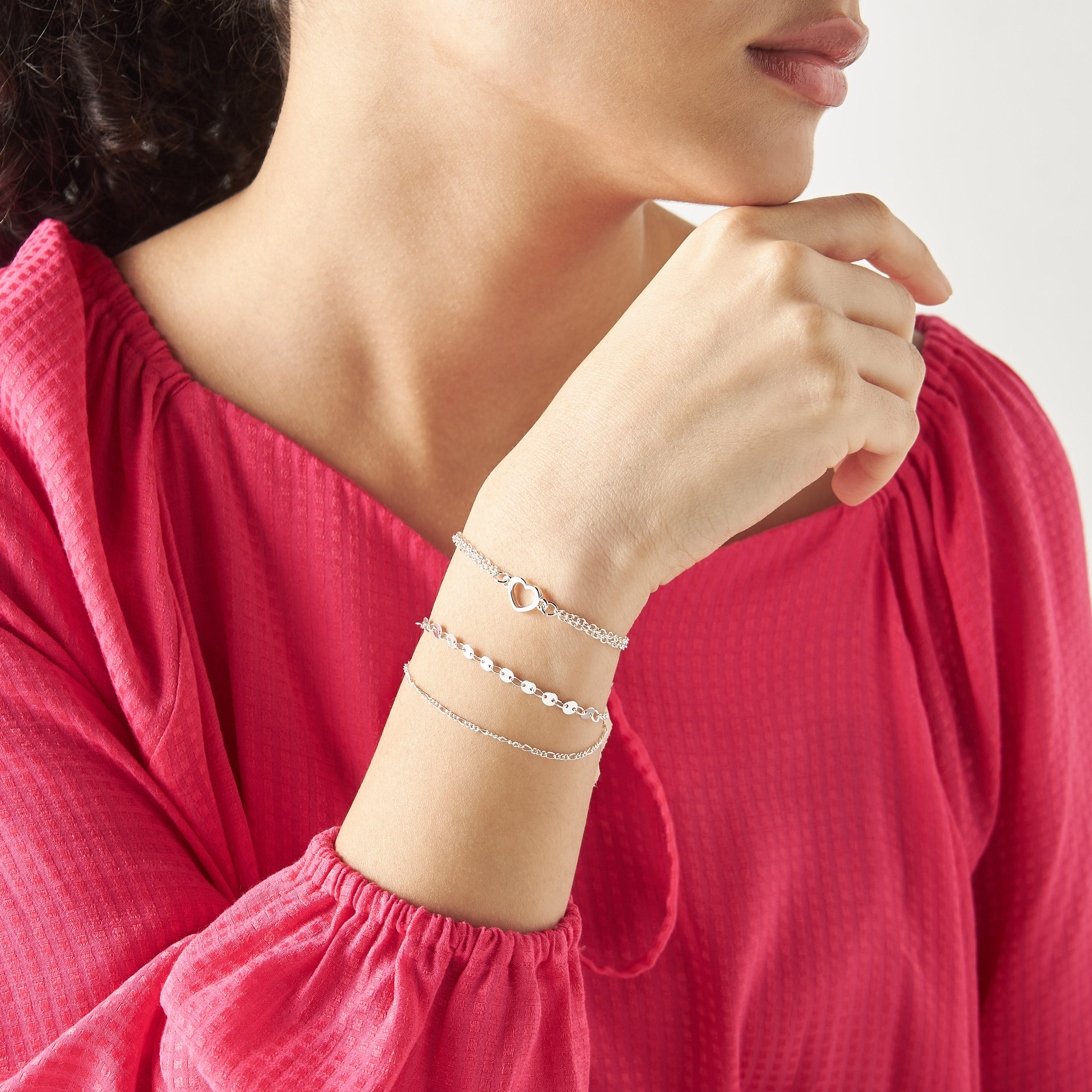طقم أساور متنوعة - 3 قطع-women-watchesandjewellery-jewellery-banglesandbracelets-image-4