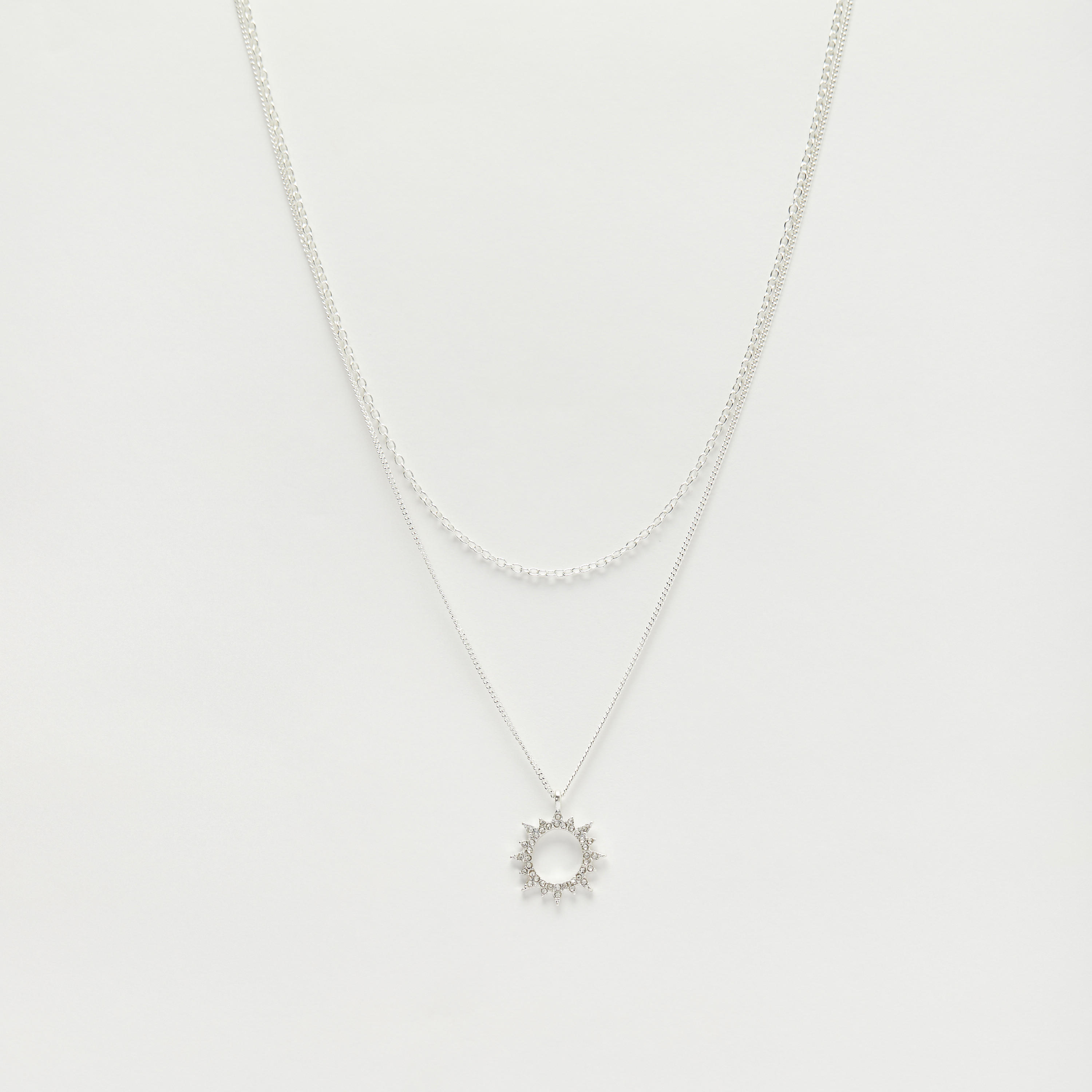 قلادة متعددة الطبقات بدلاية ومشبك إغلاق-women-watchesandjewellery-jewellery-necklacesandpendants-image-1