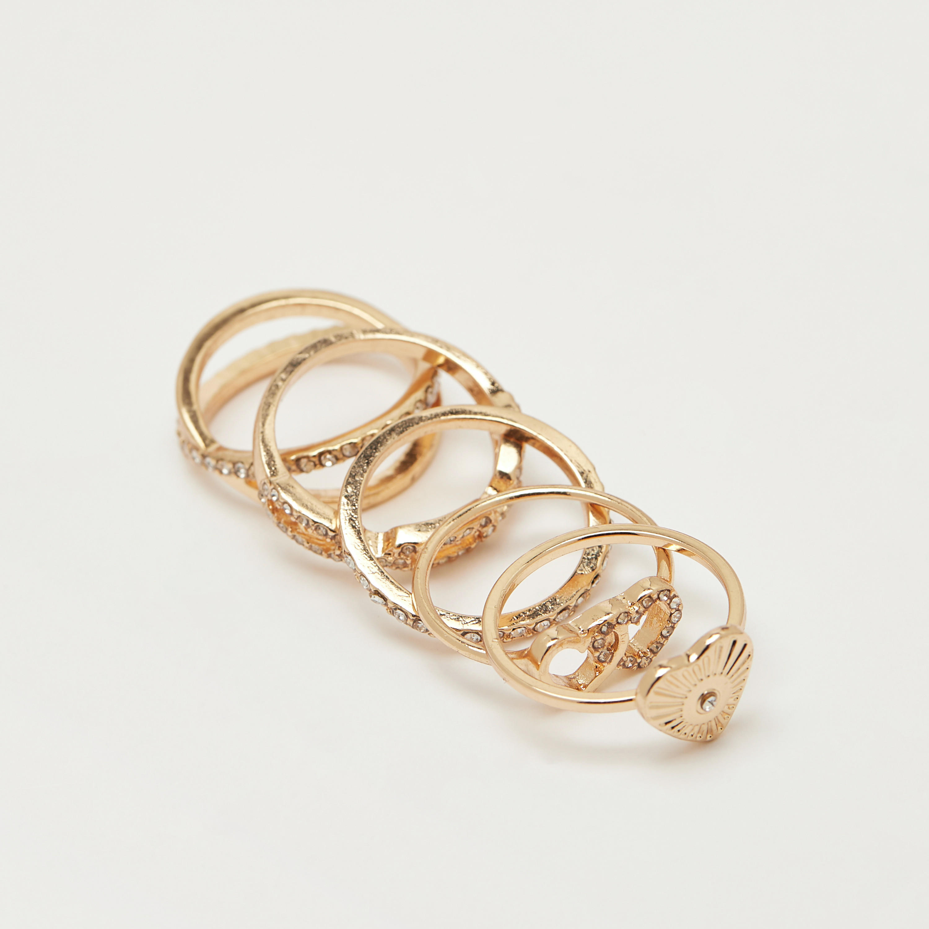 طقم خواتم 5 قطع متنوعة-women-watchesandjewellery-jewellery-rings-image-1