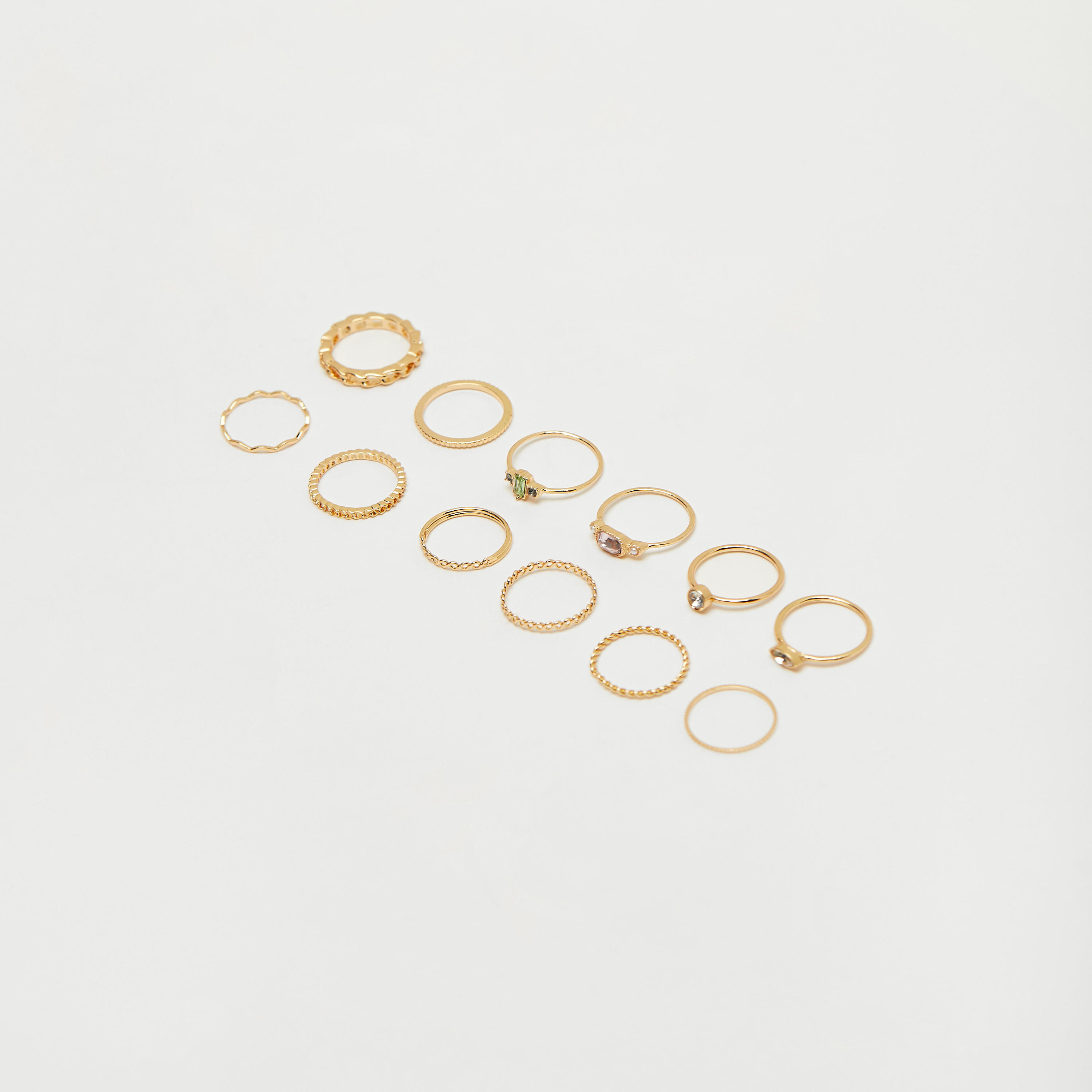 طقم خواتم 12 قطعة متنوعة-women-watchesandjewellery-jewellery-rings-image-1
