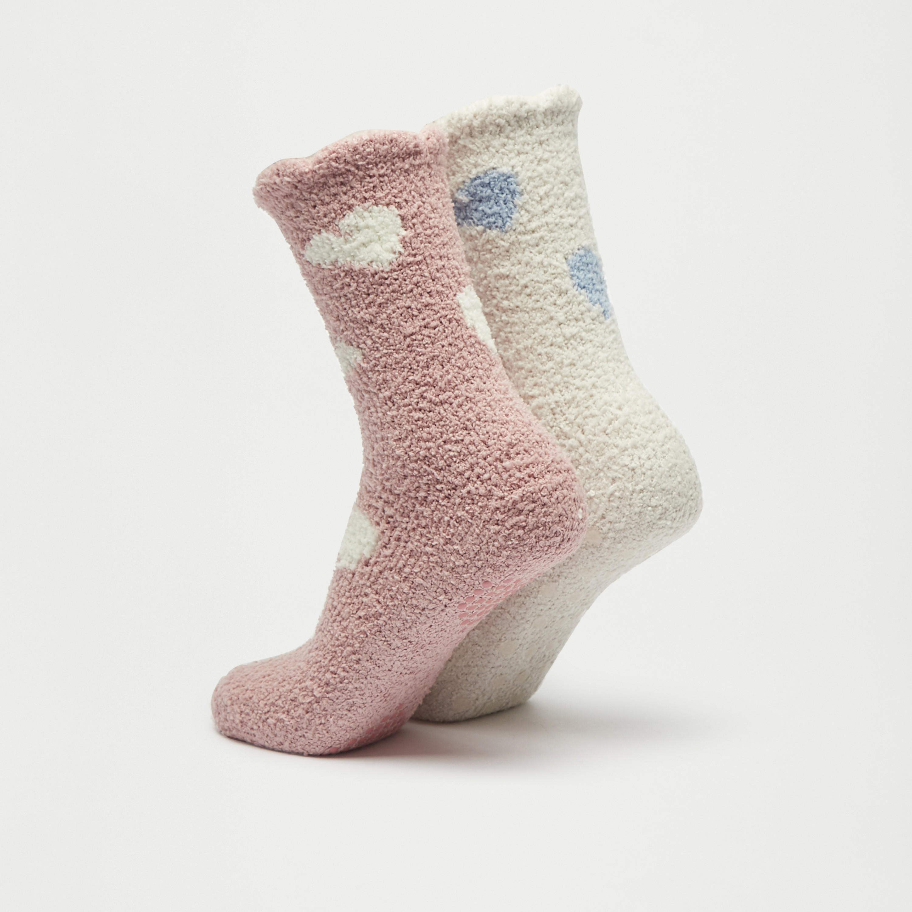 جوارب بارزة الملمس بطول ربلة الساق - طقم 2 قطعة-women-socksandstockings-image-3
