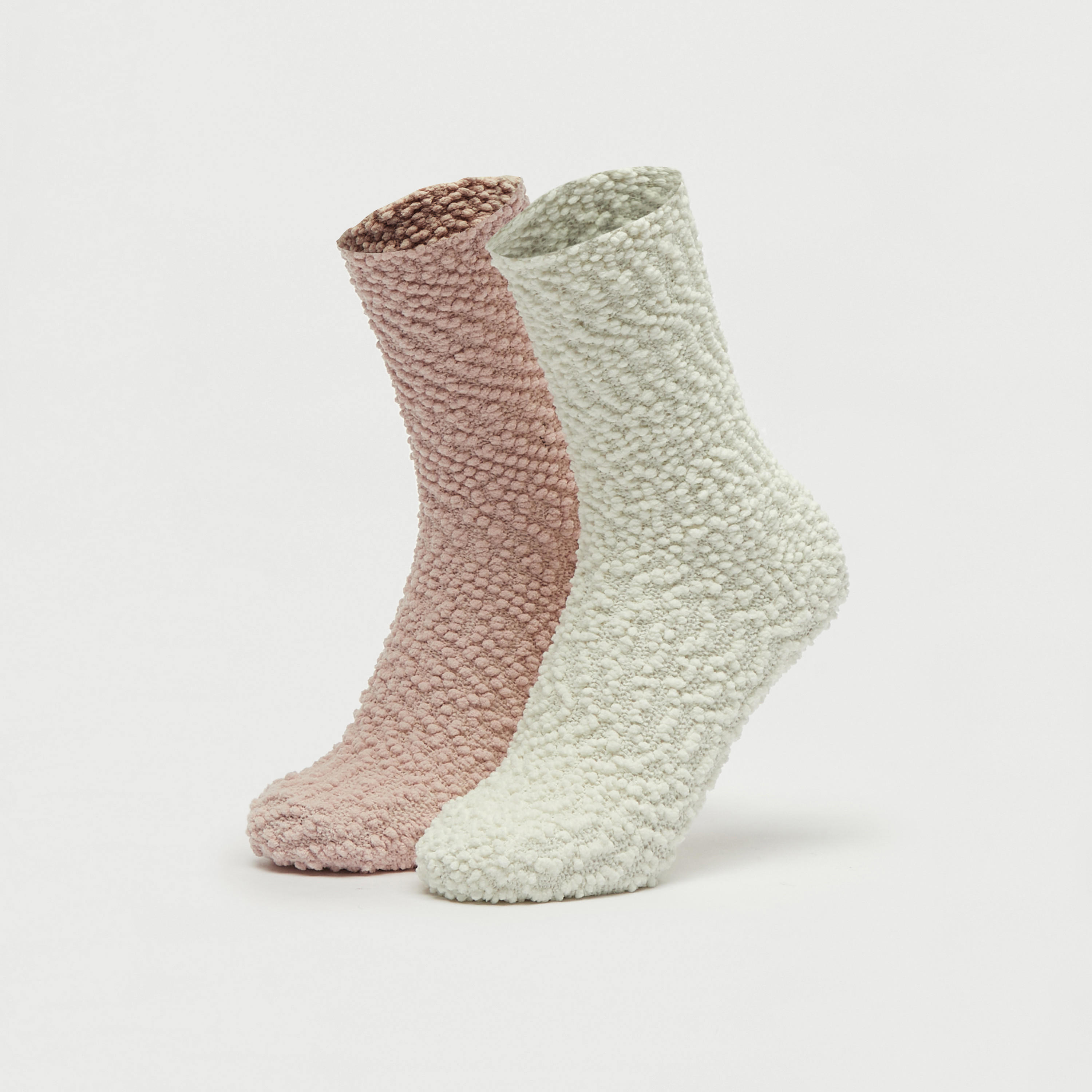 جوارب بارزة الملمس بطول ربلة الساق - طقم 2 أزواج-women-socksandstockings-image-4