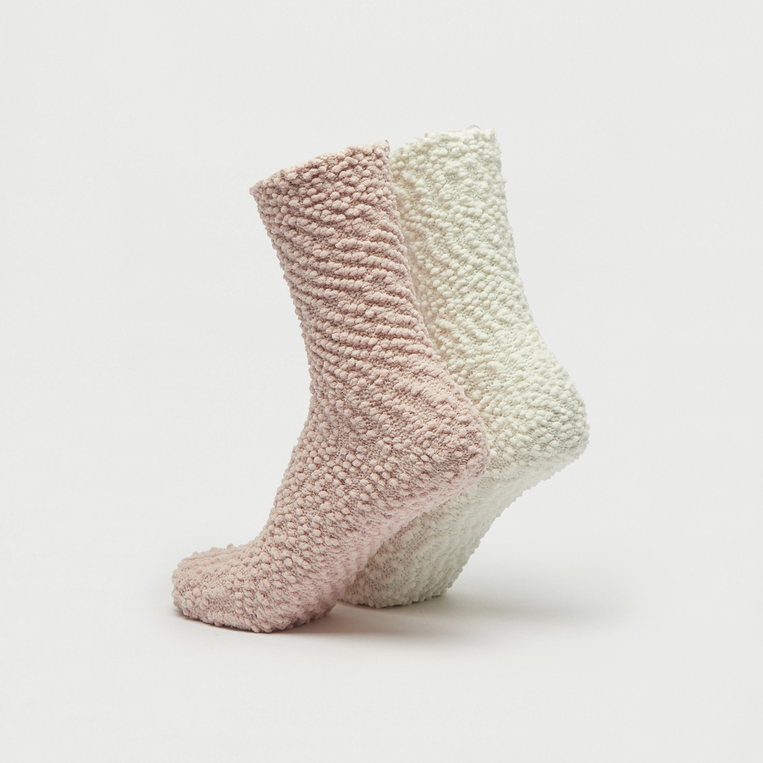 جوارب بارزة الملمس بطول ربلة الساق - طقم 2 أزواج-women-socksandstockings-image-3