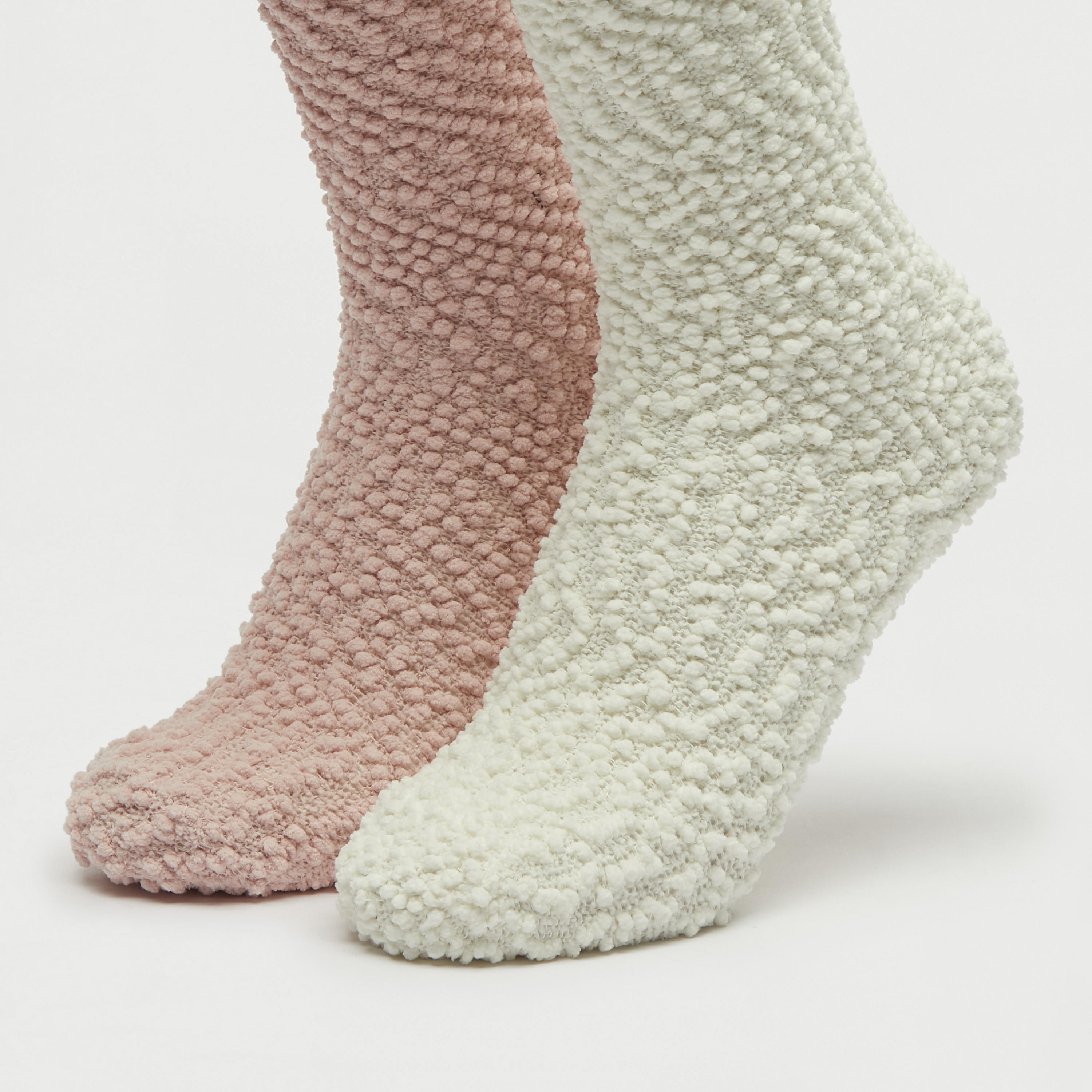 جوارب بارزة الملمس بطول ربلة الساق - طقم 2 أزواج-women-socksandstockings-image-2