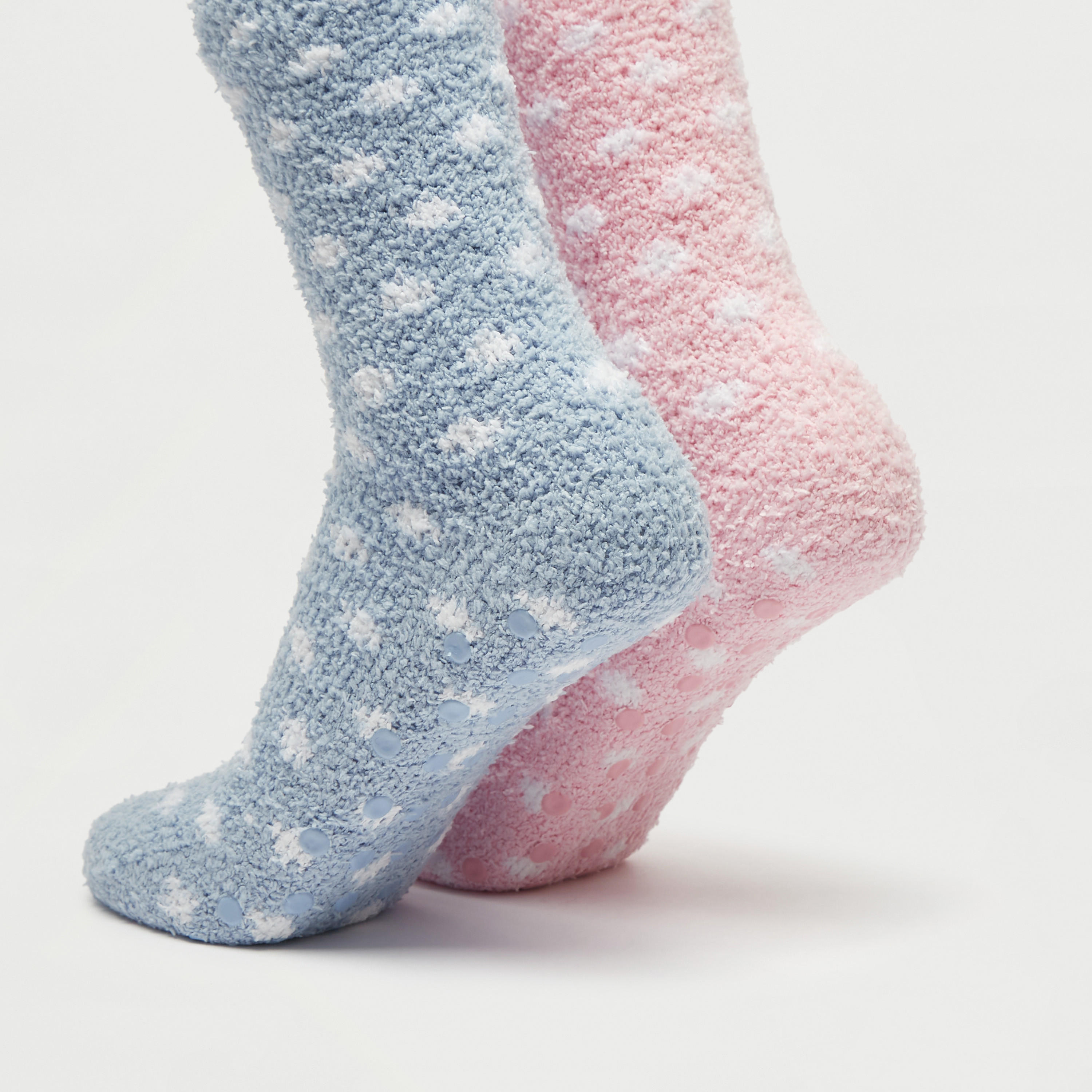 Set of 2 - Textured Crew Length Socks-women-socksandstockings-image-4
