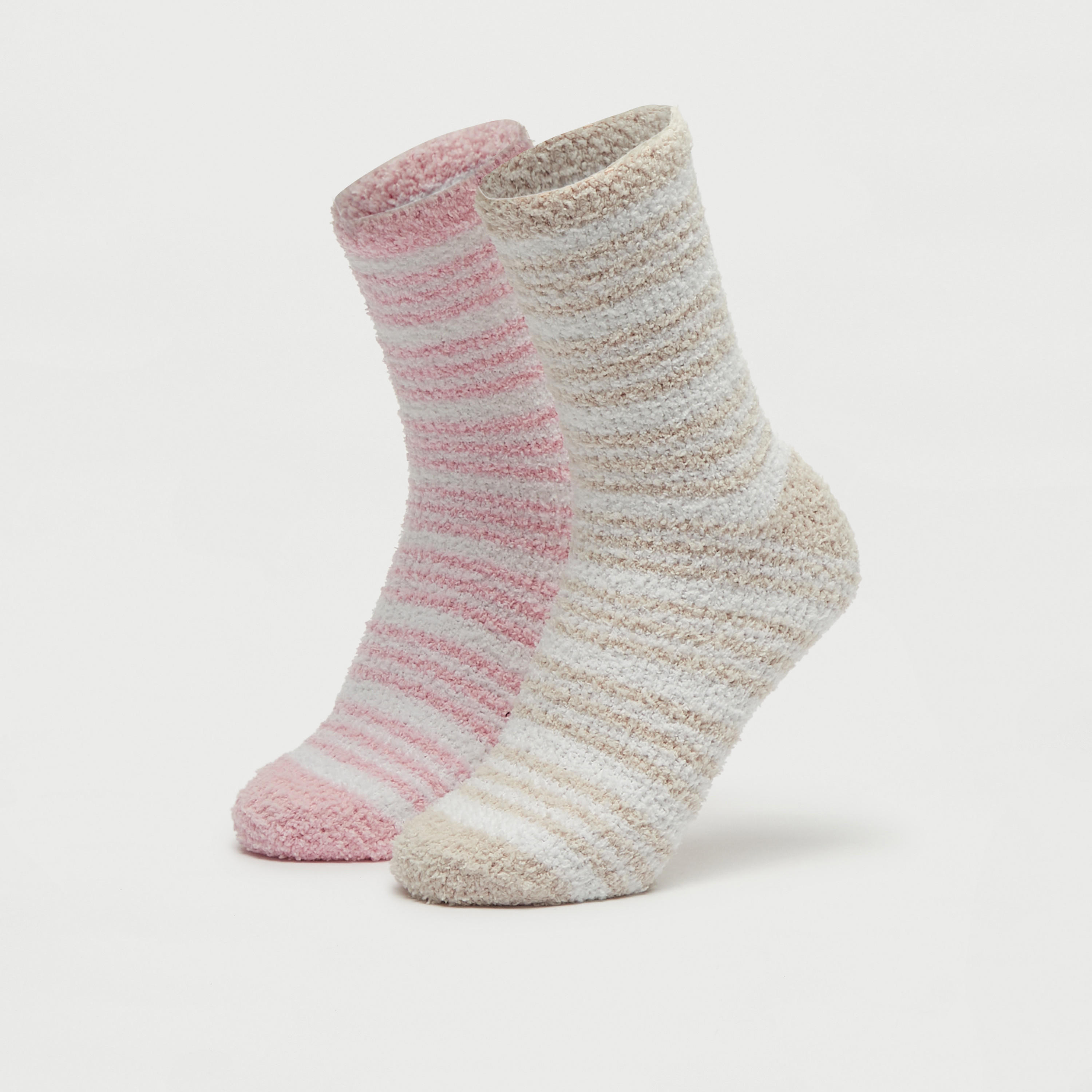 جوارب بارزة الملمس بطول ربلة الساق - طقم 2 قطعة-women-socksandstockings-image-4