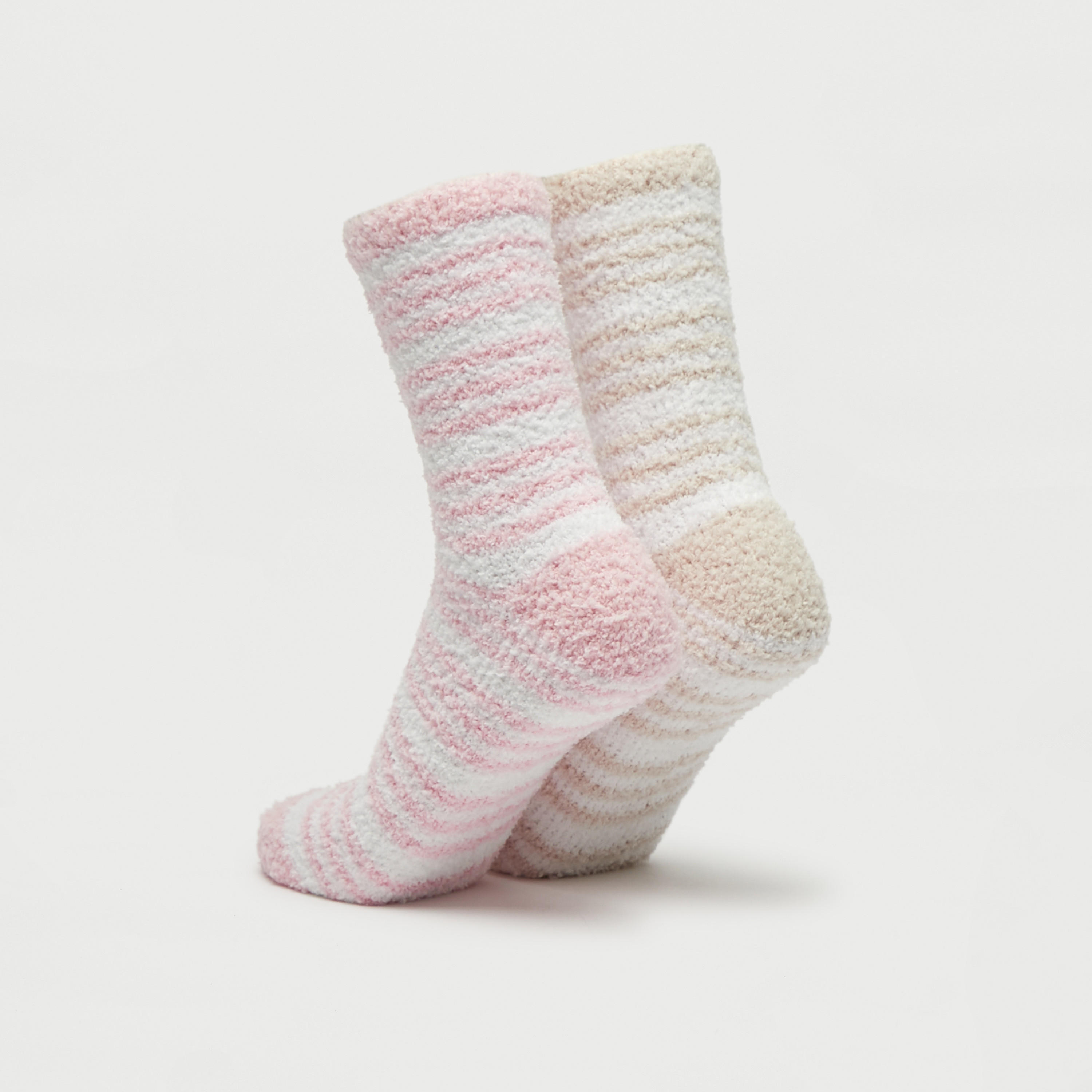 جوارب بارزة الملمس بطول ربلة الساق - طقم 2 قطعة-women-socksandstockings-image-3