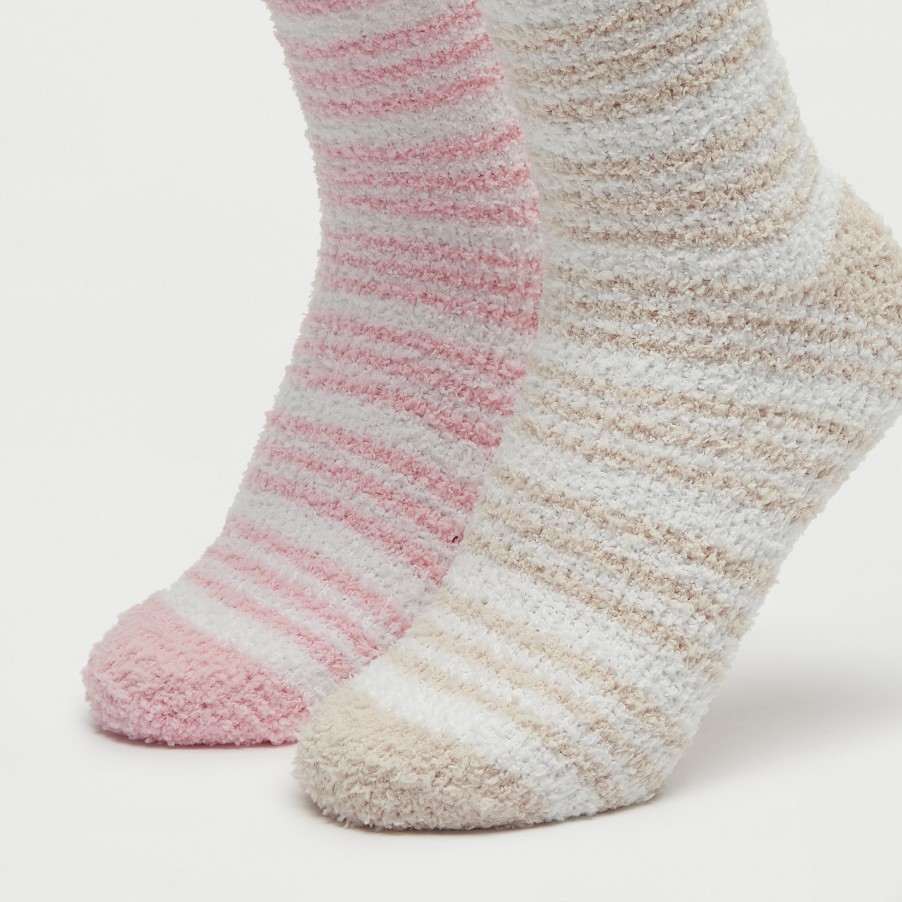 جوارب بارزة الملمس بطول ربلة الساق - طقم 2 قطعة-women-socksandstockings-image-2