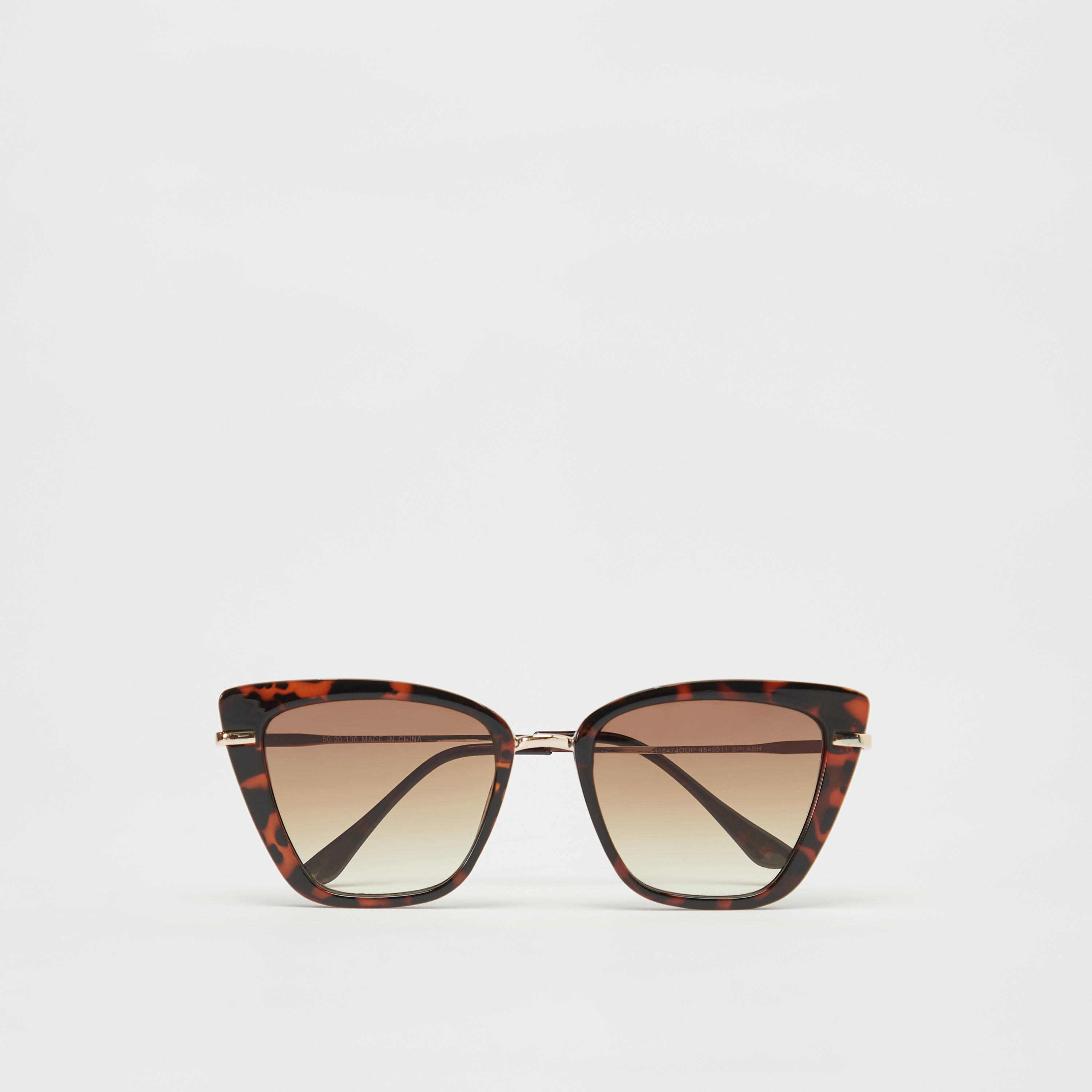 Solid Full Rim Tinted Oversized Cat Eye Sunglasses with Nose Pads-women-sunglasses-image-1