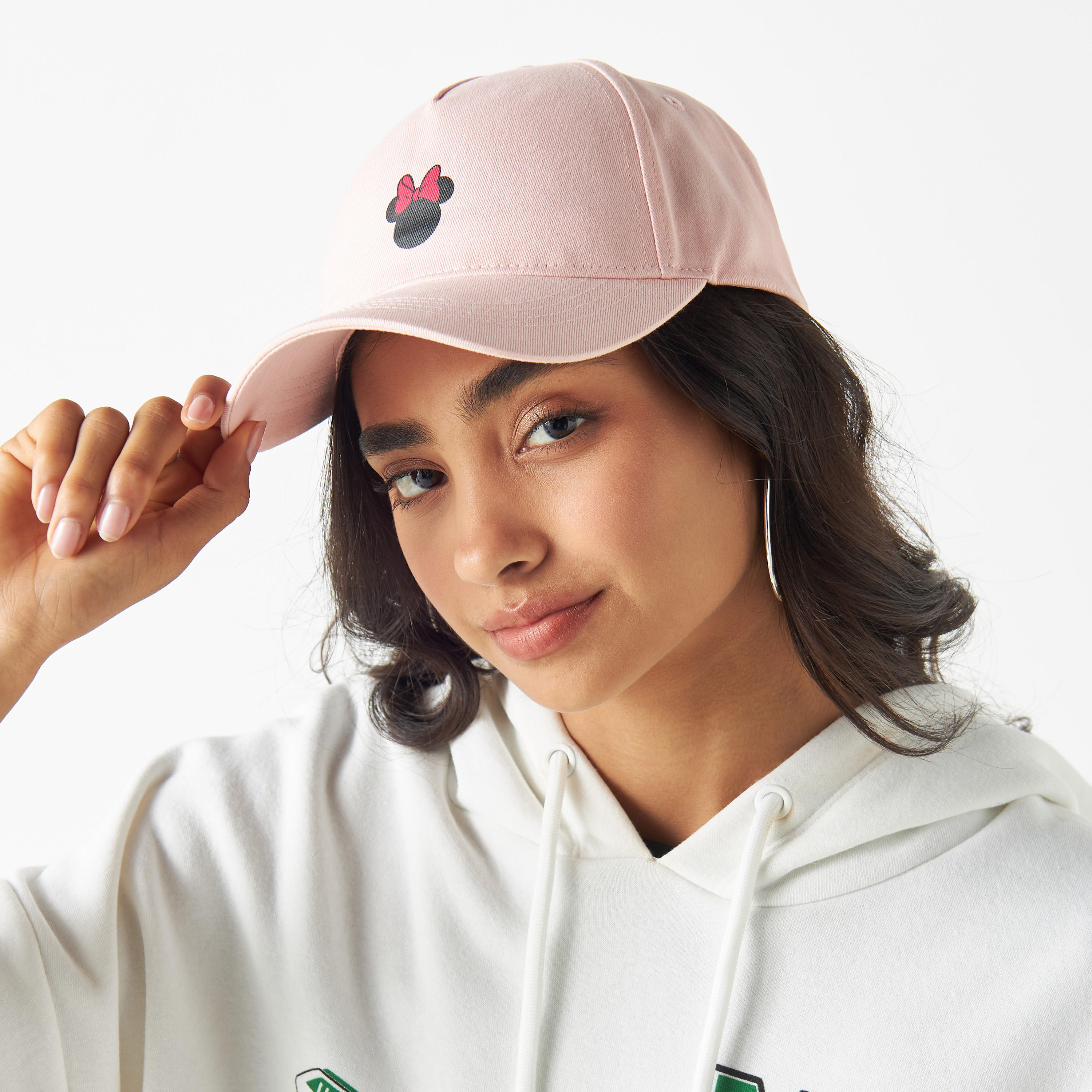 كاب بشريط إغلاق لاصق وطبعات ميني ماوس-women-clothingaccessories-capsandhats-image-4