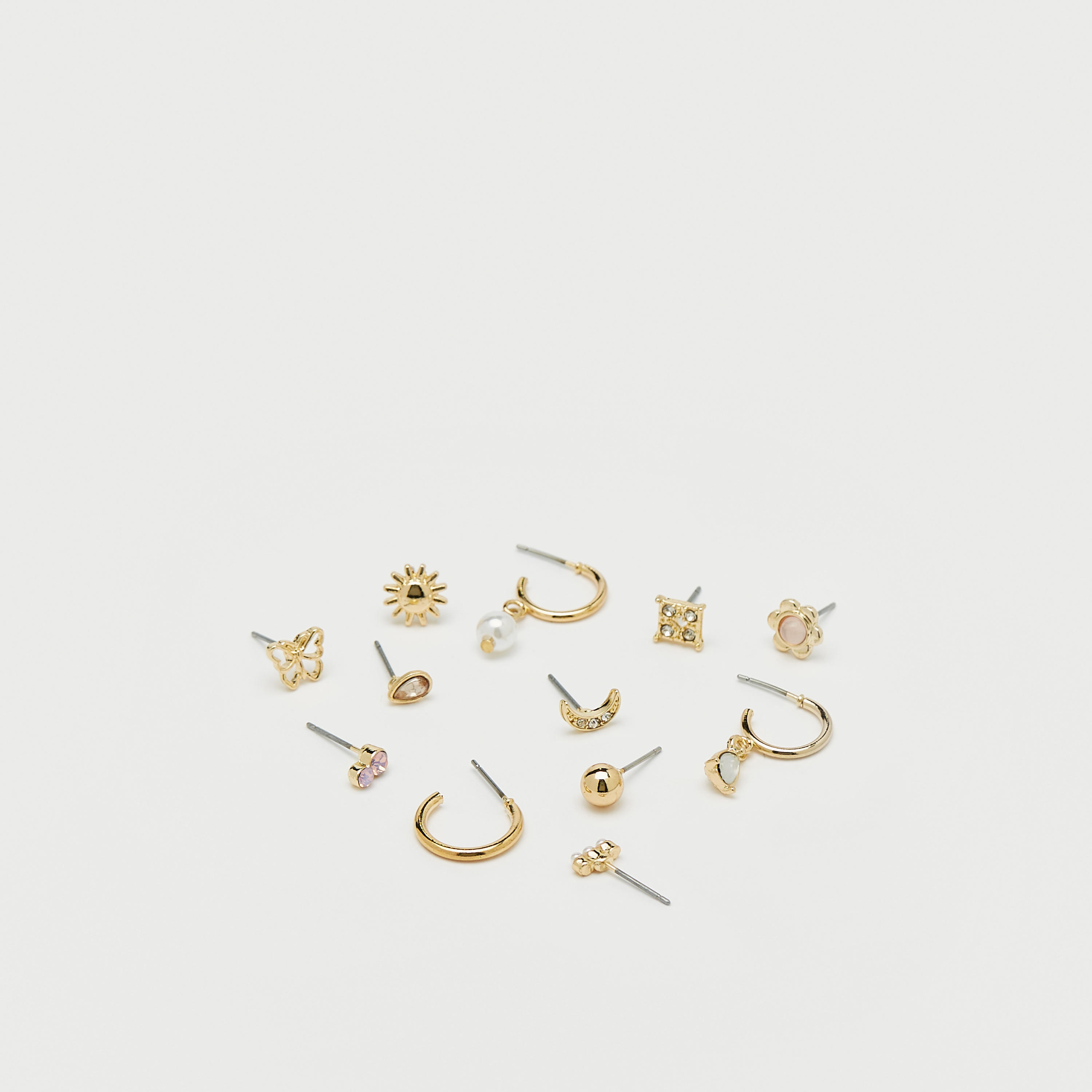Set of 12 - Gloo Assorted Stud Earrings with Pushback Closure-women-watchesandjewellery-jewellery-earrings-image-3