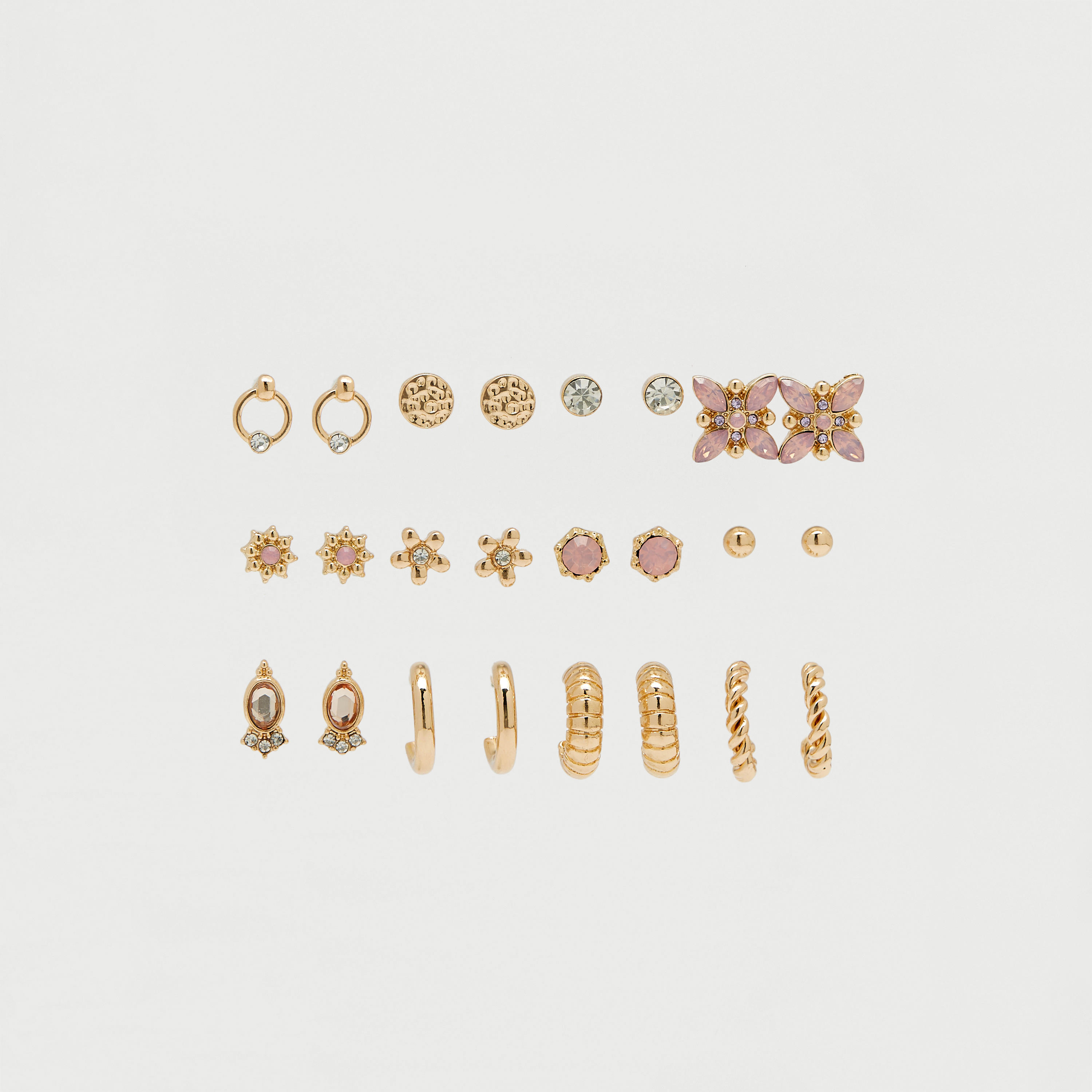 أقراط متنوعة من جلوو - طقم 12 زوج-women-watchesandjewellery-jewellery-earrings-image-1