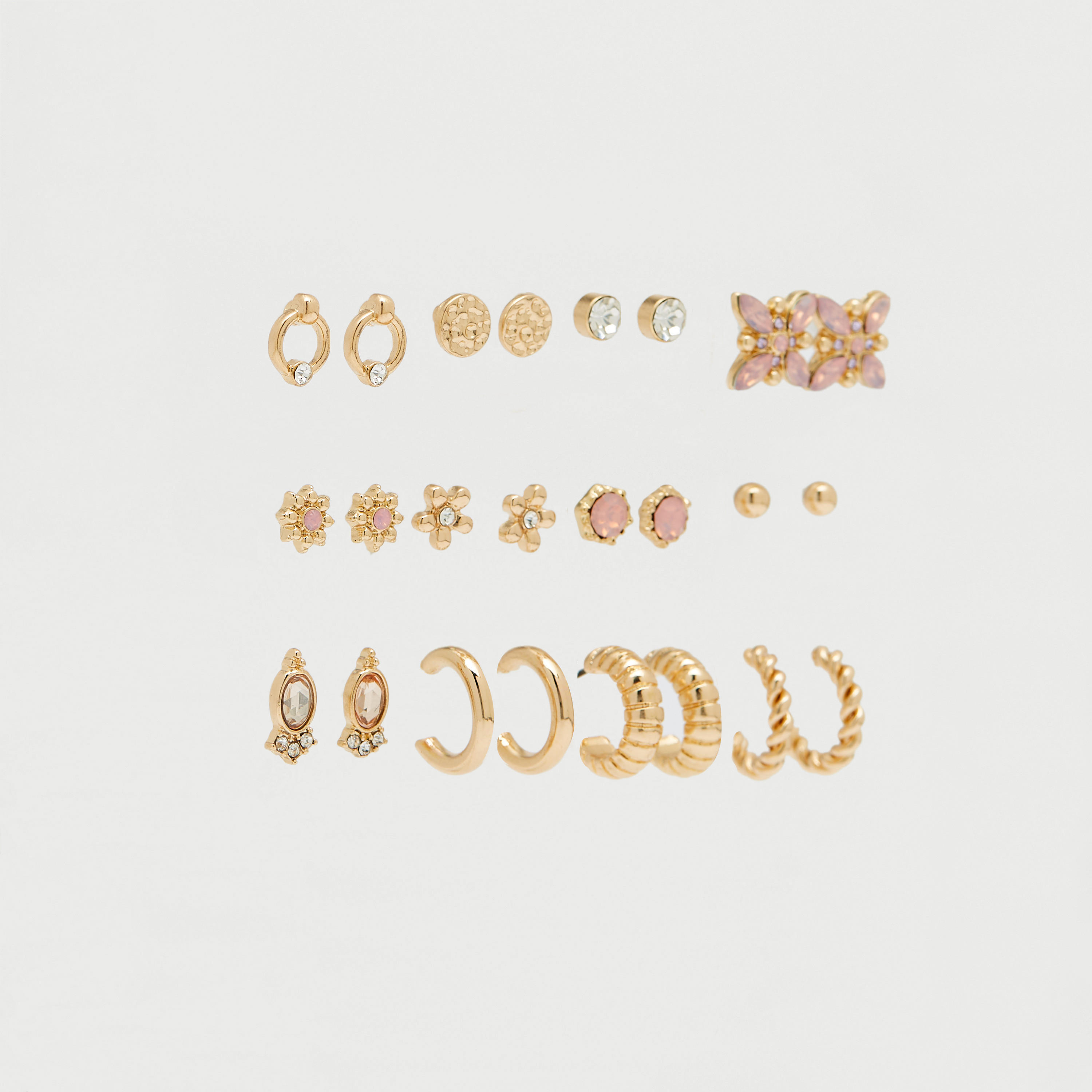 أقراط متنوعة من جلوو - طقم 12 زوج-women-watchesandjewellery-jewellery-earrings-image-2