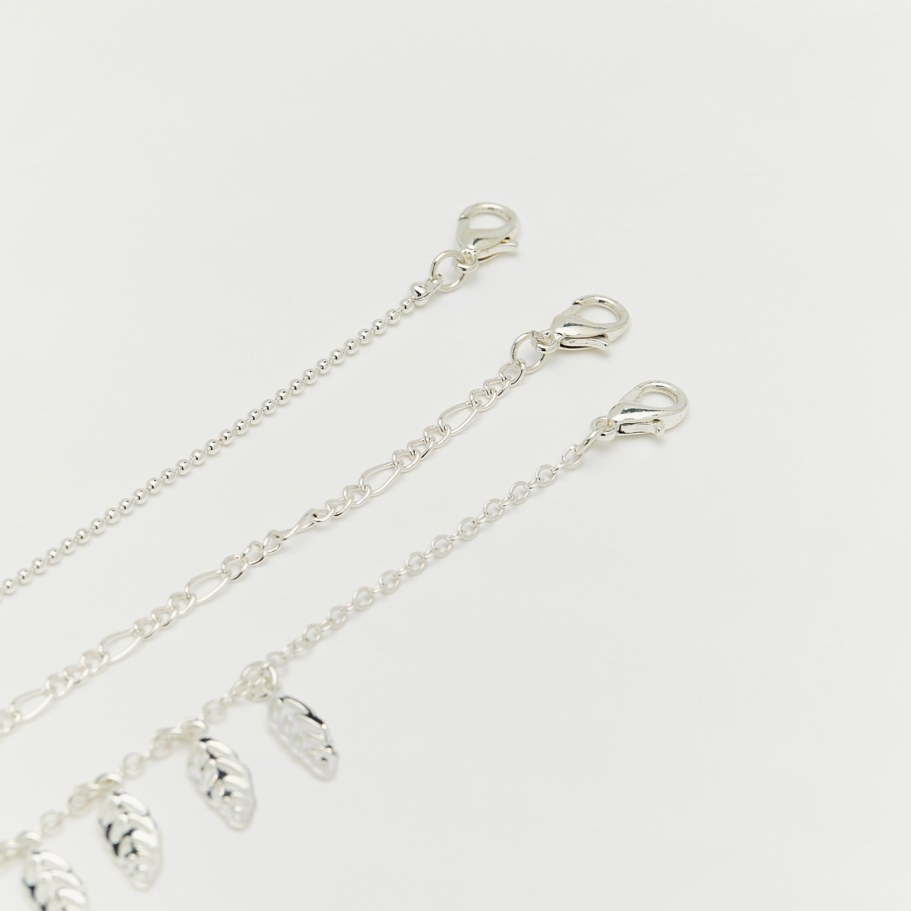خلخال بمشبك إغلاق لوبستر - طقم من 3 قطع متنوعة-women-watchesandjewellery-jewellery-anklets-image-4