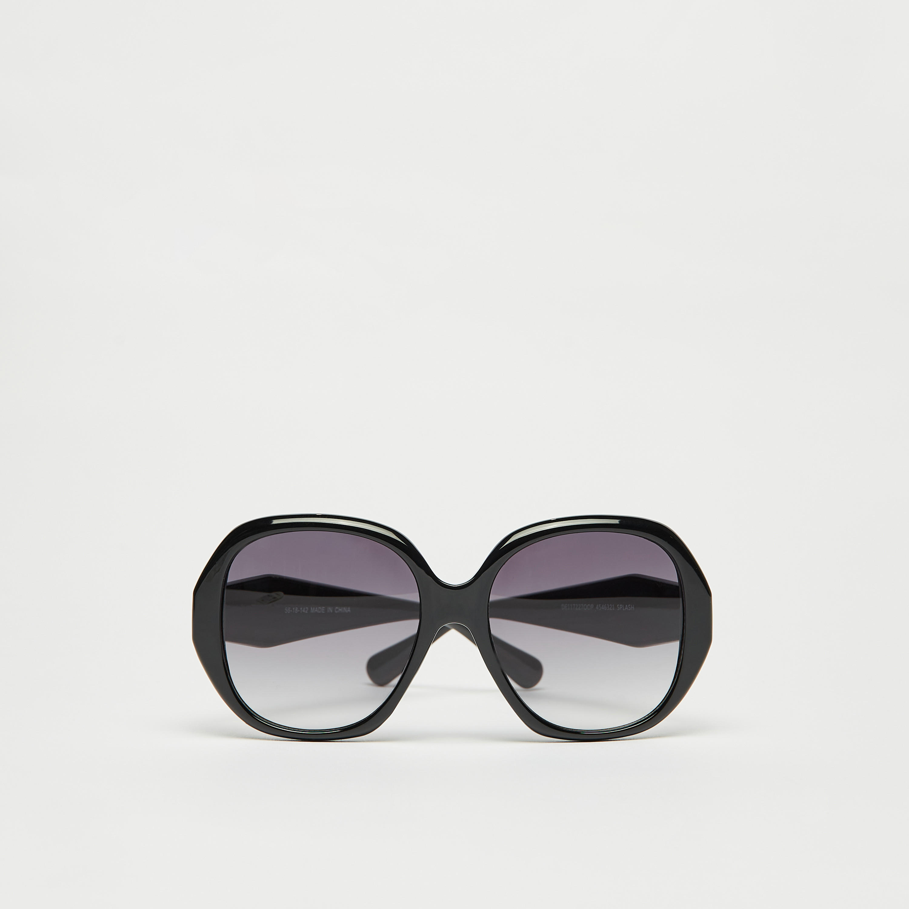 نظارة شمسية مربعة سادة بإطار كامل وعدسات ملونة-women-sunglasses-image-1